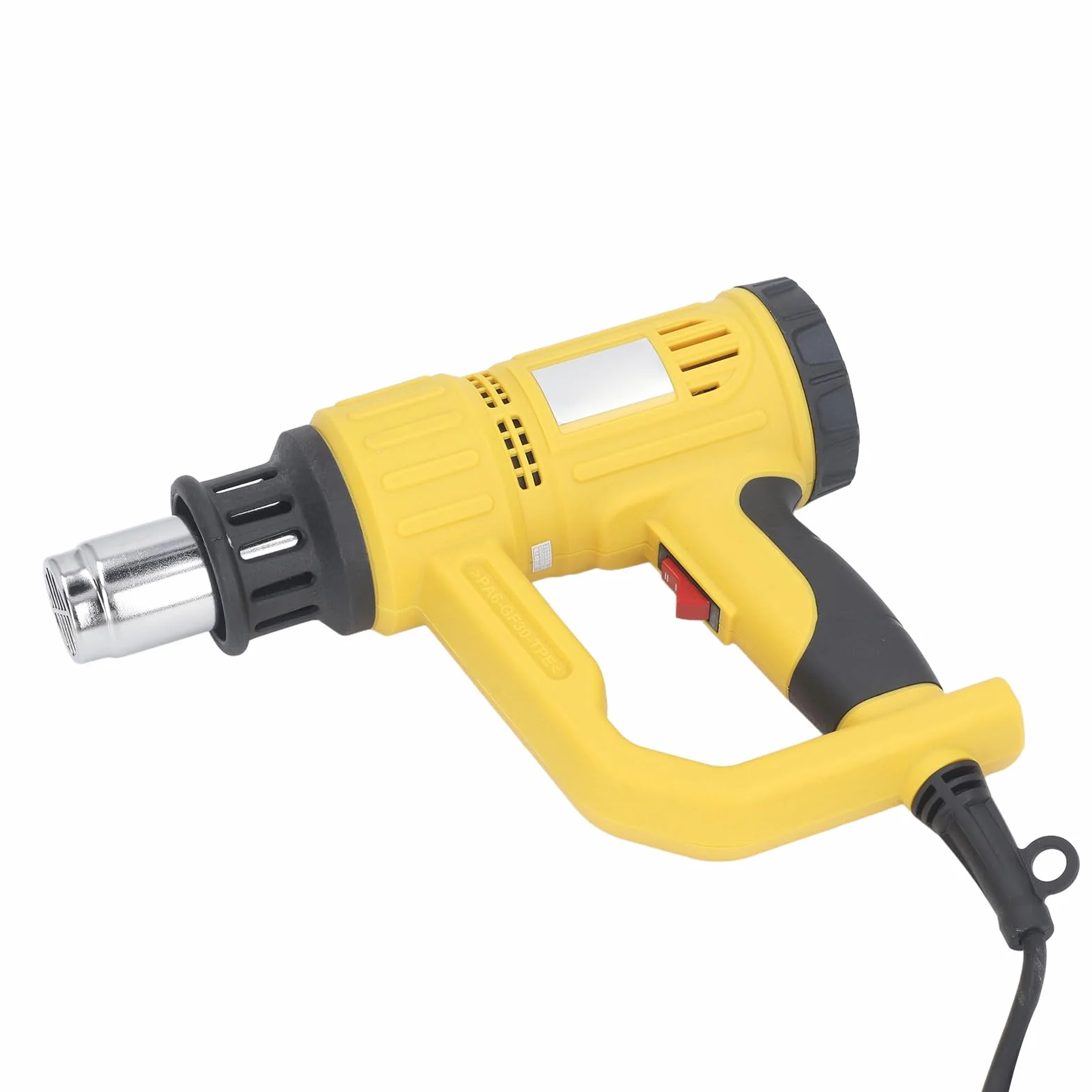 Zestaw opalarki o mocy 1800 W - Ręczny palnik grzewczy o zmiennej temperaturze 50-600 stopni Celsjusza - Ustawienia przepływu powietrza 300 l i 500 l - 4 dysze do usuwania farby