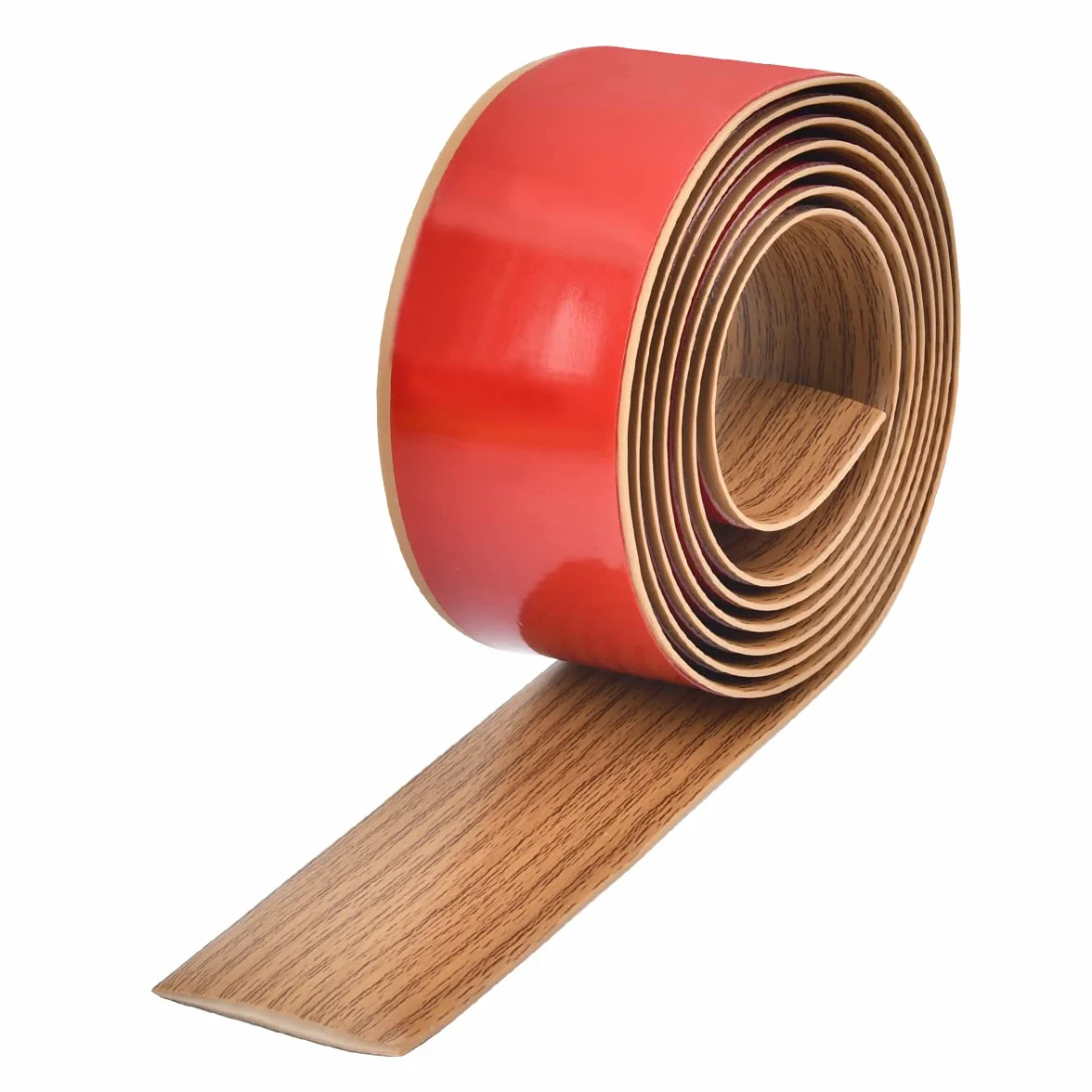 Listwa Przejściowa Podłogowa PCW 2m*5cm, Samoprzylepna, Koloru Dębu Żółtego, Listwa Progowa do Podłóg Laminatowych, Przejście z Płytek na Laminatem