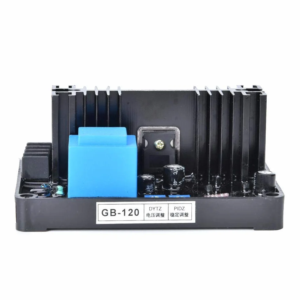 Regulator napięcia, automatyczny regulator napięcia AVR 15A GB-120 380/400 VAC do 3-fazowego generatora szczotek węglowych ze schematem połączeń