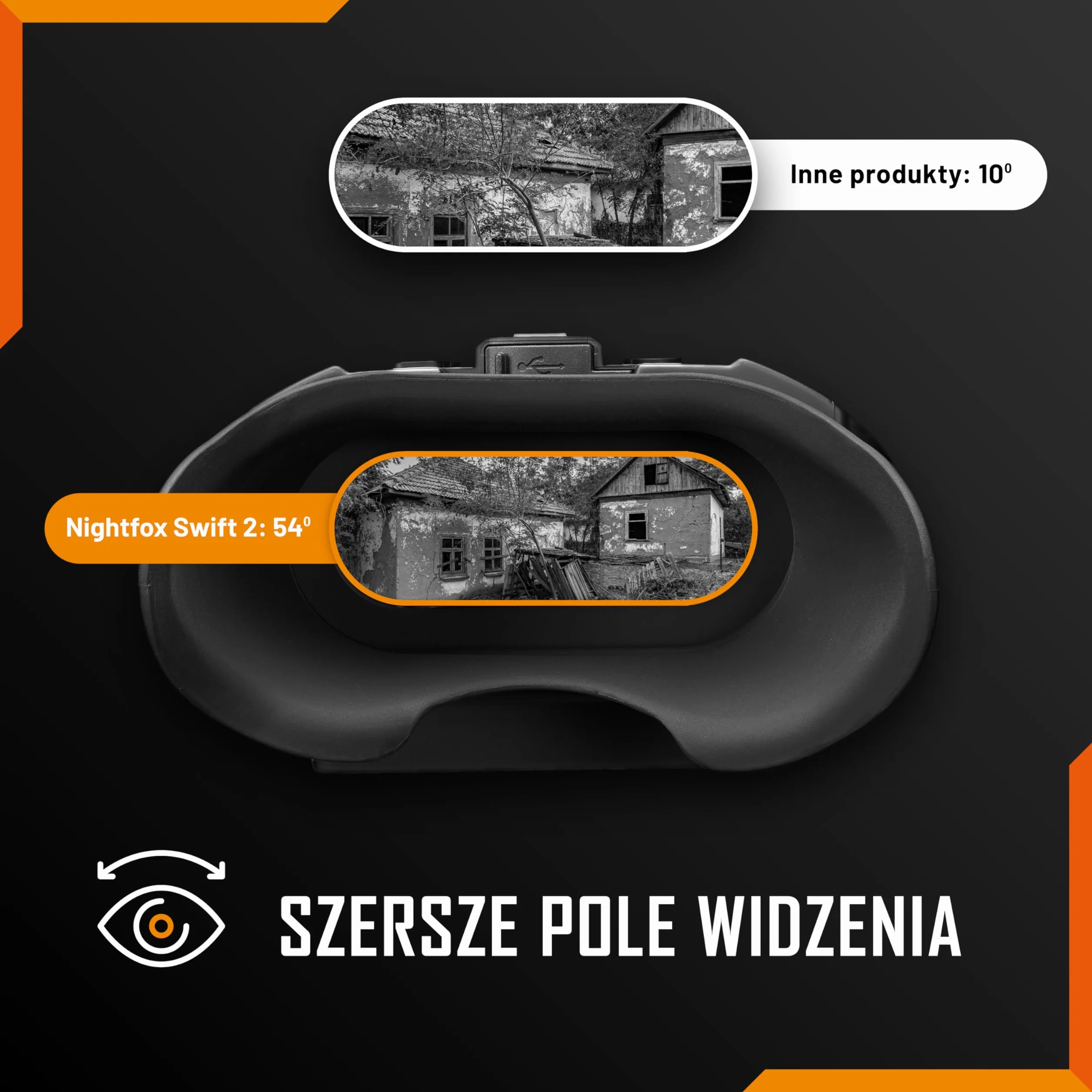 Nightfox Swift 2 Pro Gogle noktowizyjne cyfrowe HD 1080P z podczerwienią
