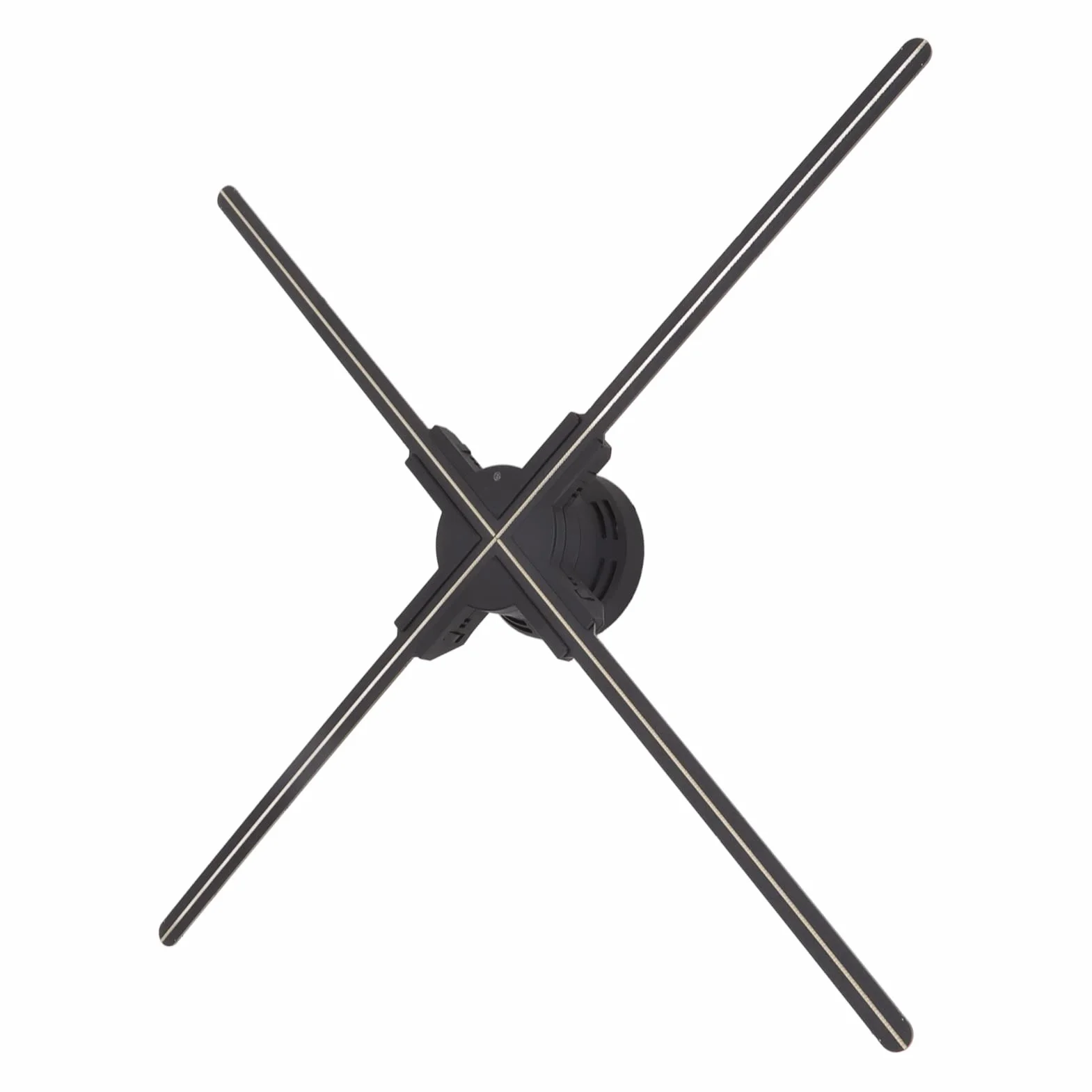 Hologram 3D WiFi 1600 x 832 832 diody LED wentylator stereo wyświetlacz z audio 70 cm dekoracja