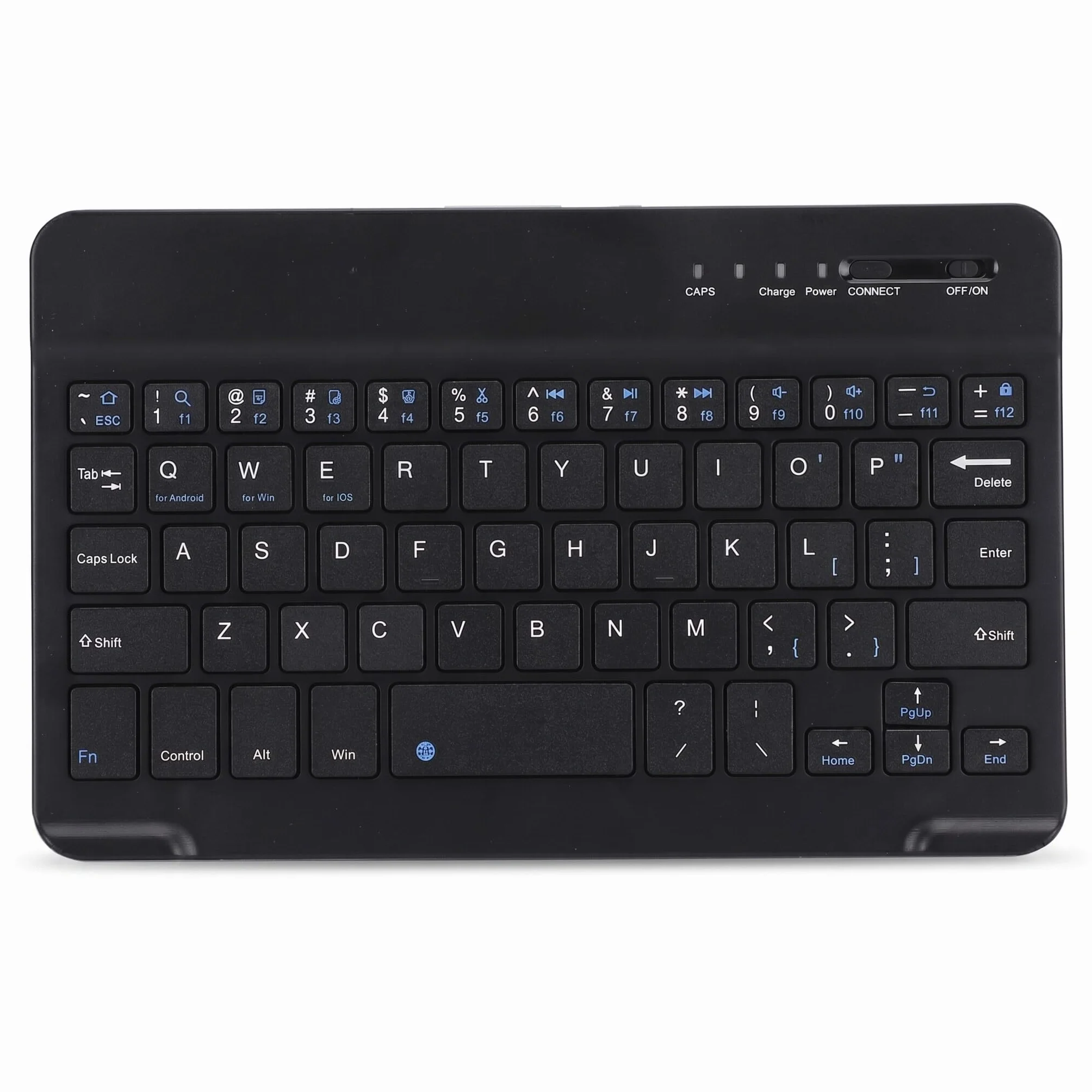 Bezprzewodowa klawiatura Bluetooth 7-8 cali tablet ze stopu aluminium dla Android/OS Czarna