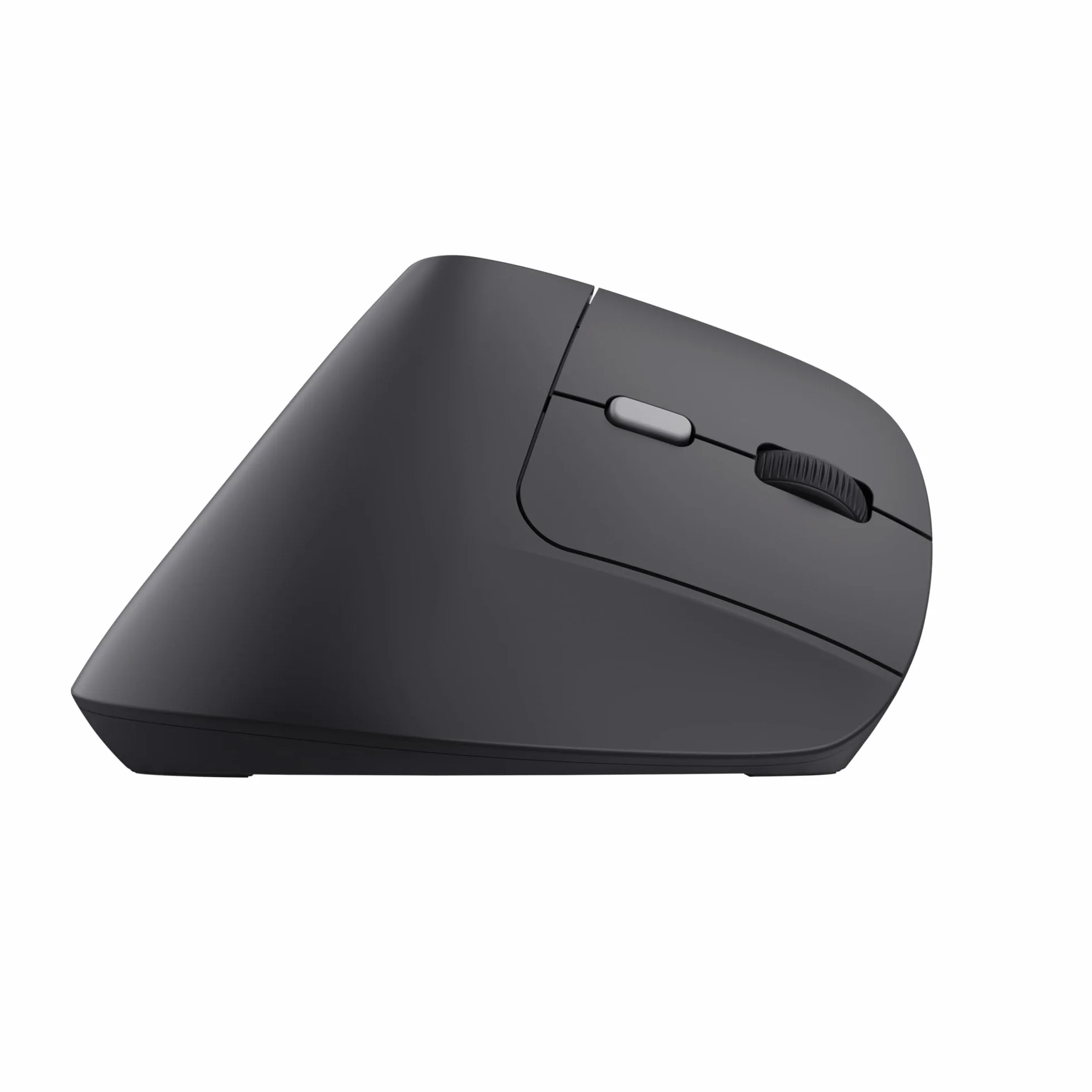 Trust Yuno Ergonomiczna Mysz Bezprzewodowa Pionowa, USB 2.4GHz, Regulowane DPI 800-2400, Czarny