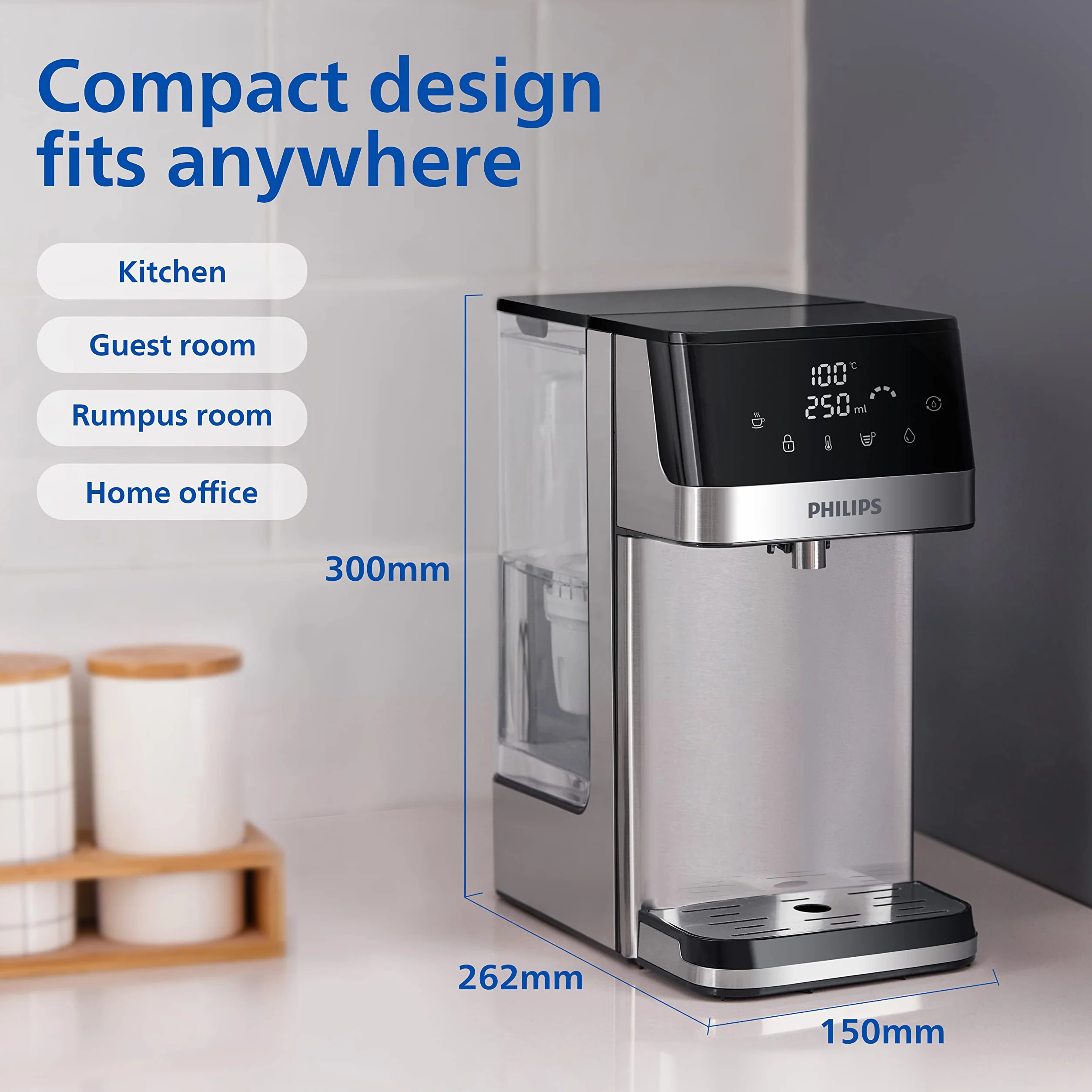 Philips ‎ADD5910M/10 Dozownik do Filtrowanej Wody, Srebrny, 2,2 L
