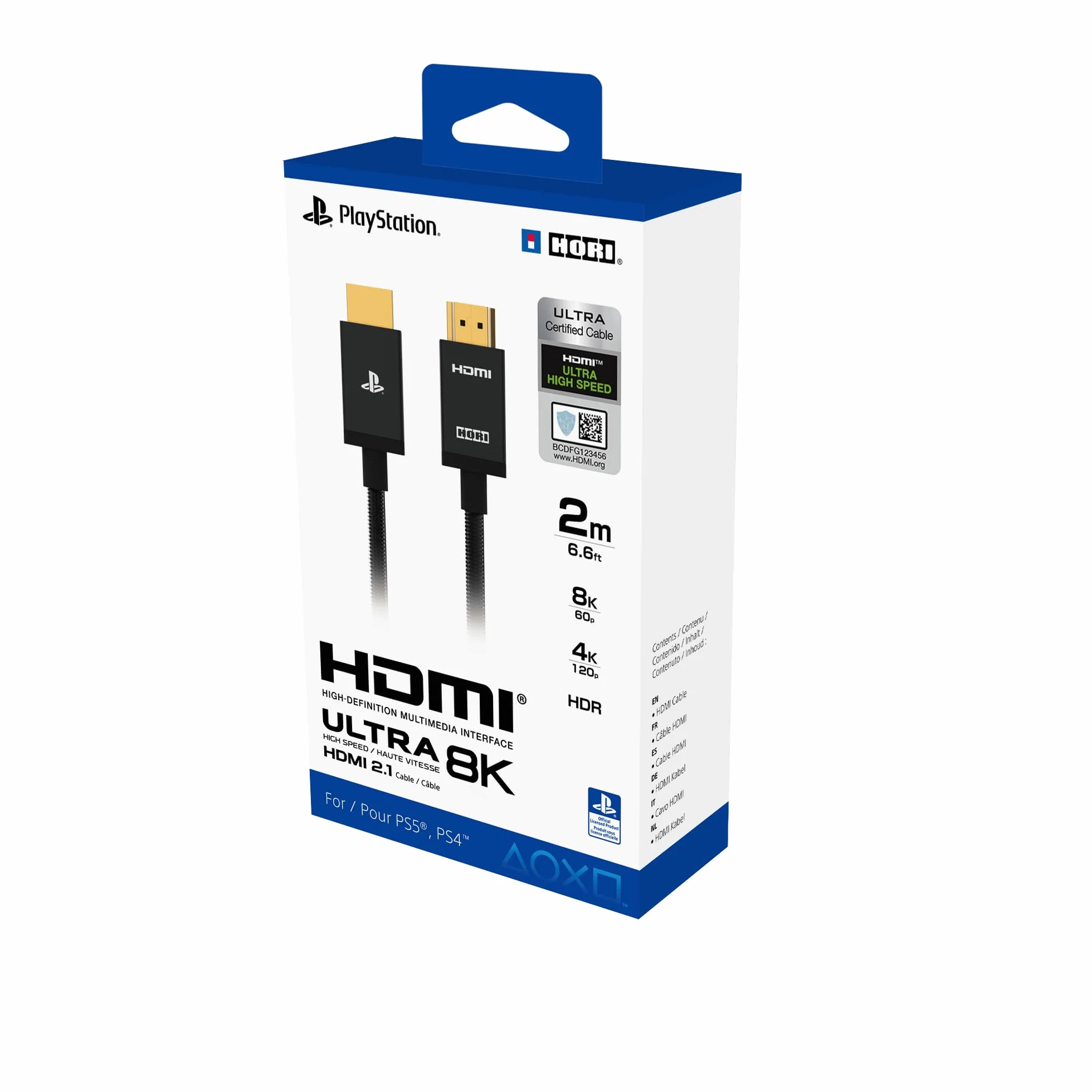 Hori SPF-014U kabel HDMI 2 m Czarny