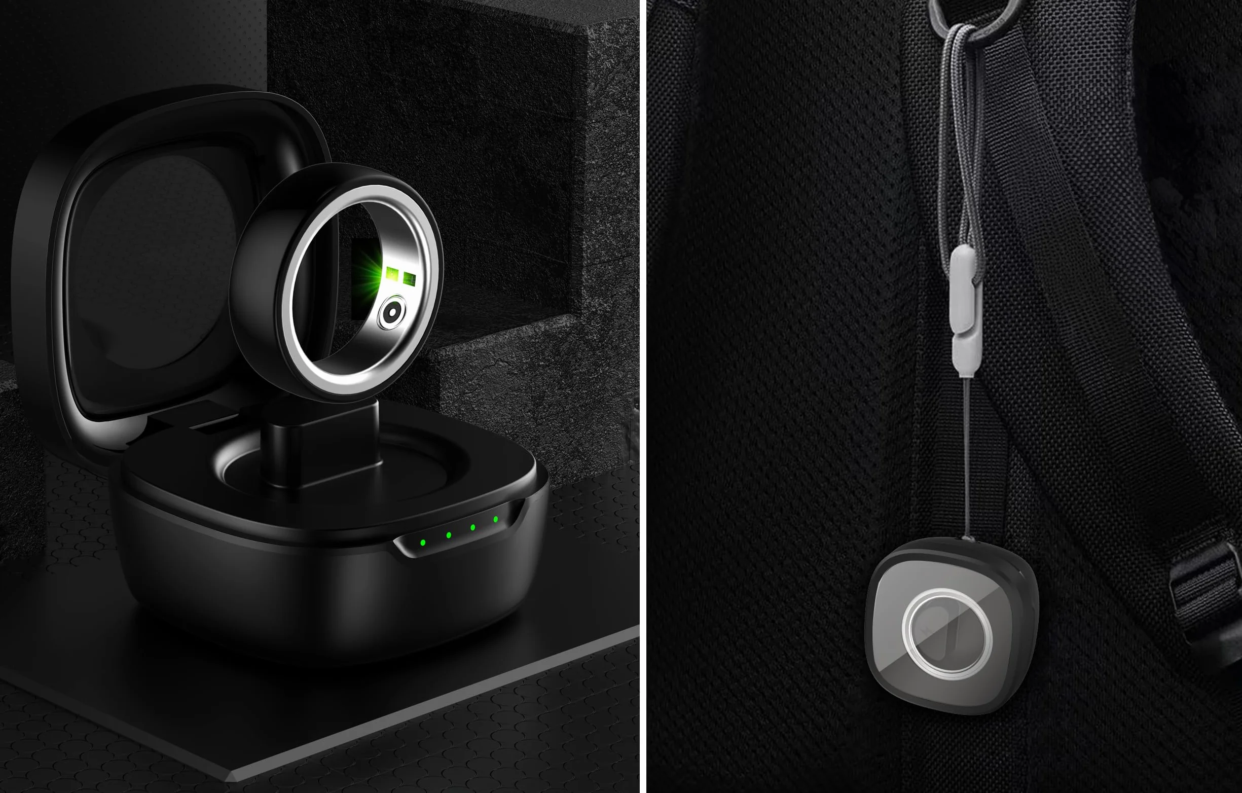 Bemi Revo Smart Ring Wodoodporny Pierścień Fitness Bluetooth 5.2 Monitorowanie Aktywności Stal Nierdzewna Czarny 17