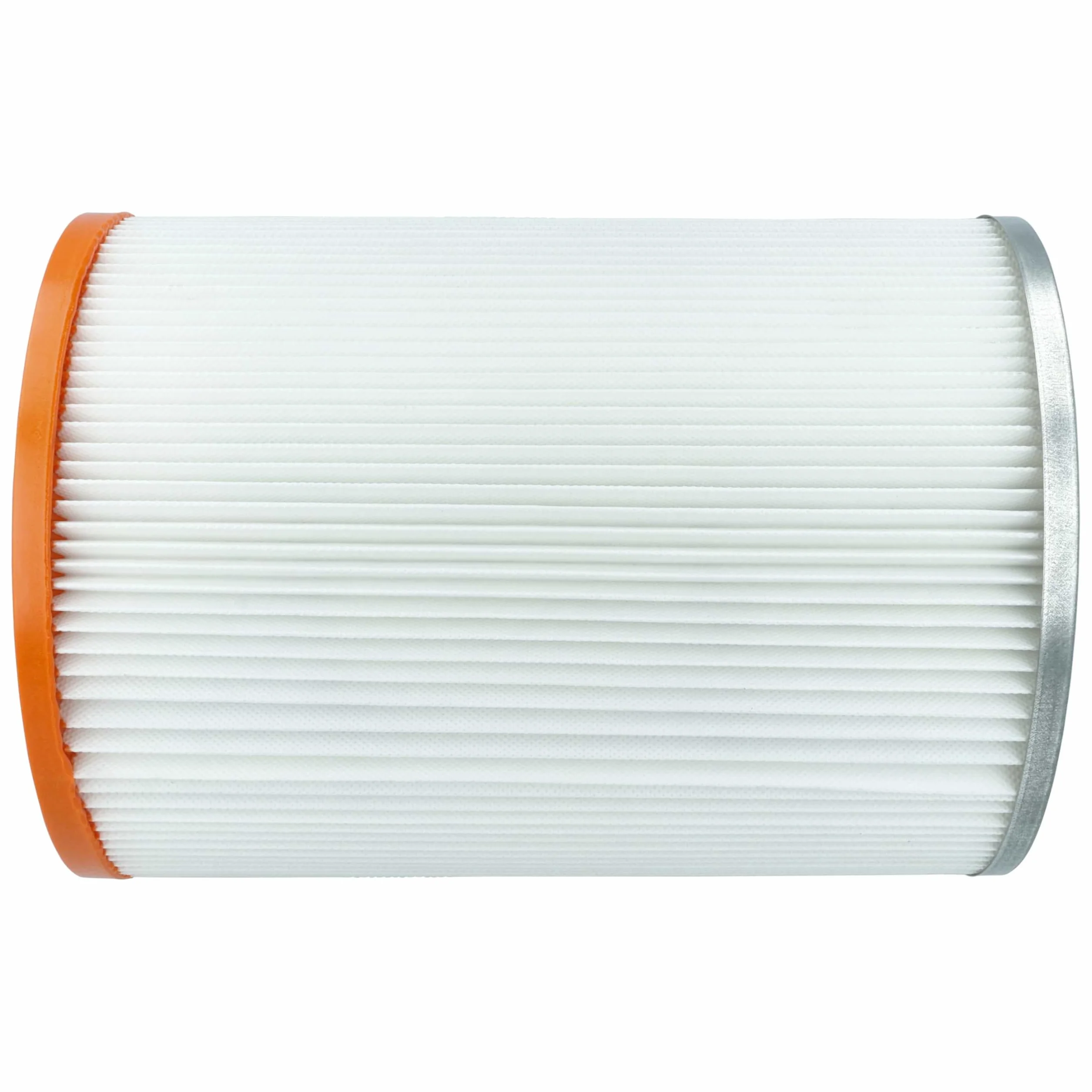 vhbw 3 x filtr składany kompatybilny z Nilfisk-Alto Turbo M2 | D2, M2 S-FA, M2 L, D R 637, D/X-B1, D-B1 odkurzacz - wkład filtrujący pomarańczowy biały