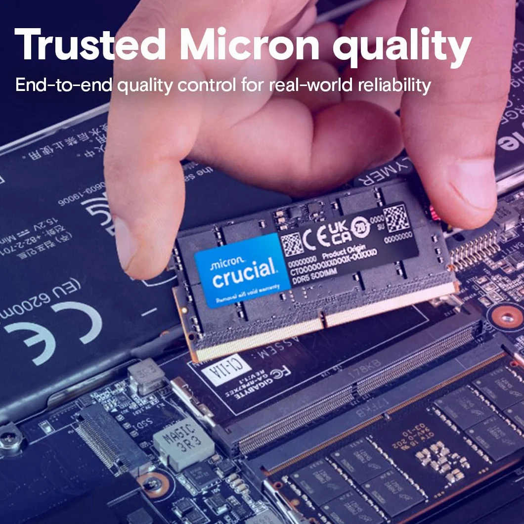 Crucial DDR5 32 GB Kit 2x16 GB SO DIMM 262 PIN