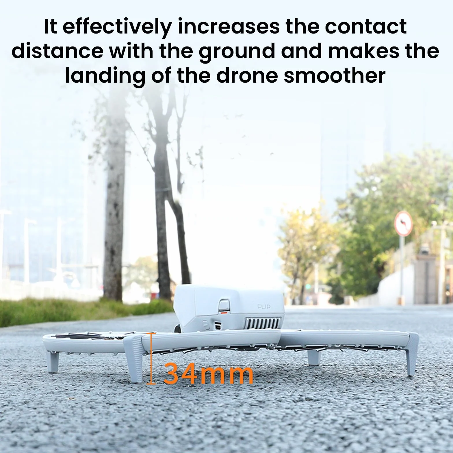 Uchwyt podwozia do DJI Flip, tylny stelaż do lądowania, przedłużenie drona, podwozie tylne, nogi statywu, ochrona gimbala