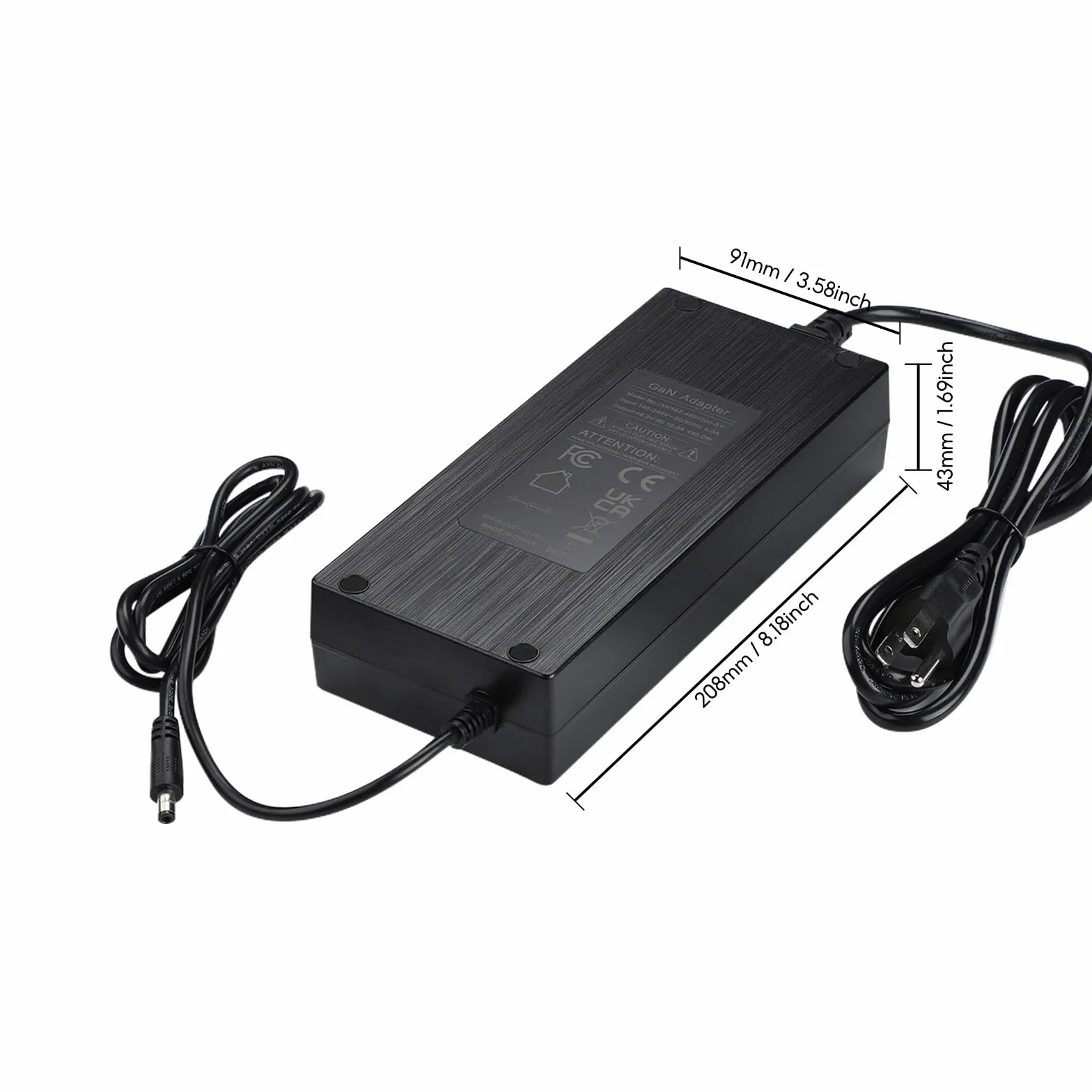 AIYIMA DC48V 10A GaN Power Supply Adapter AC110/220V for TPA3255 Stereo Class D Amplifier A07