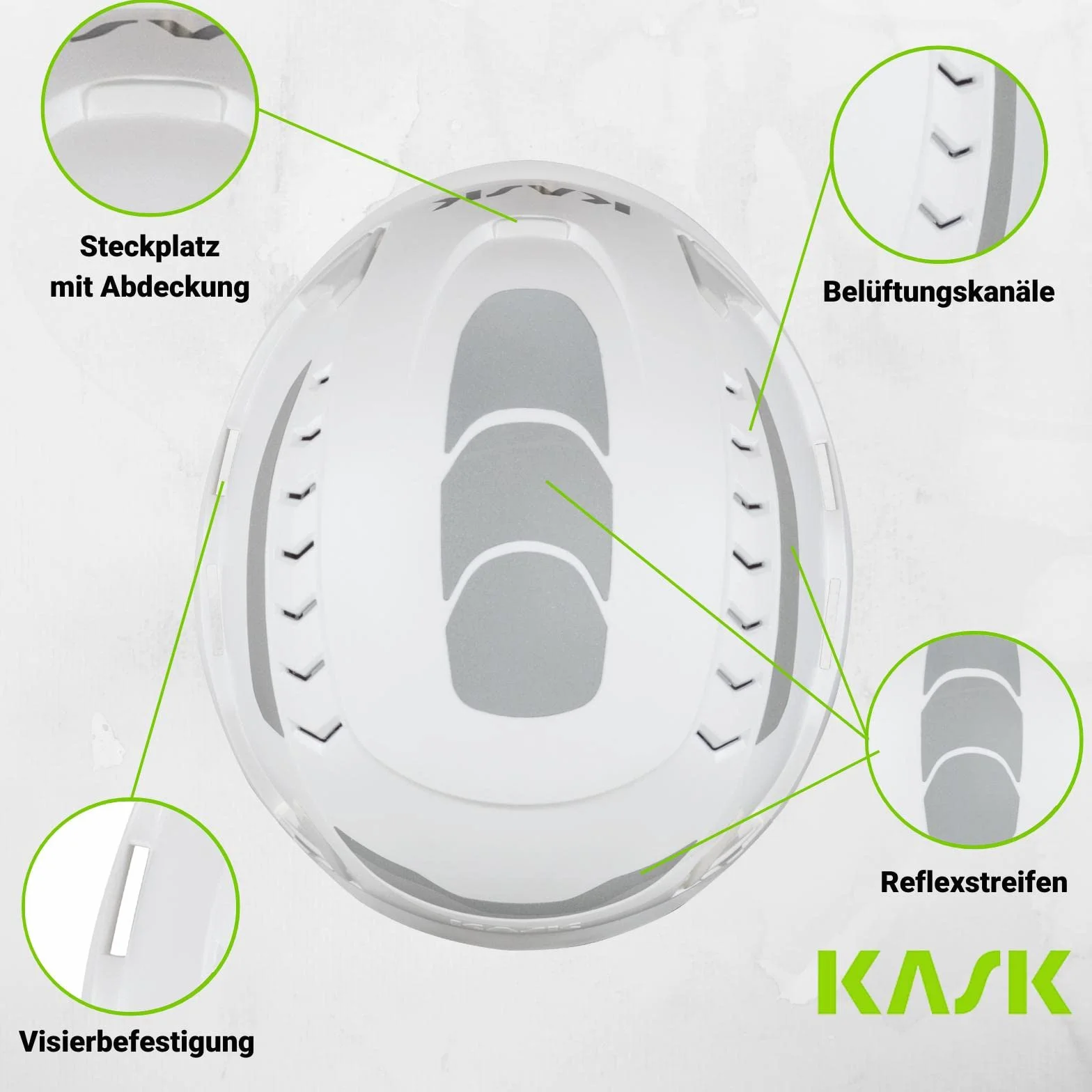 KASK Kask ochronny Primero Air Hi-Viz, kask budowlany, kask roboczy, pokrętło, 14 kanałów wentylacyjnych, odblaskowy, zgodny z EN397 i EN50365