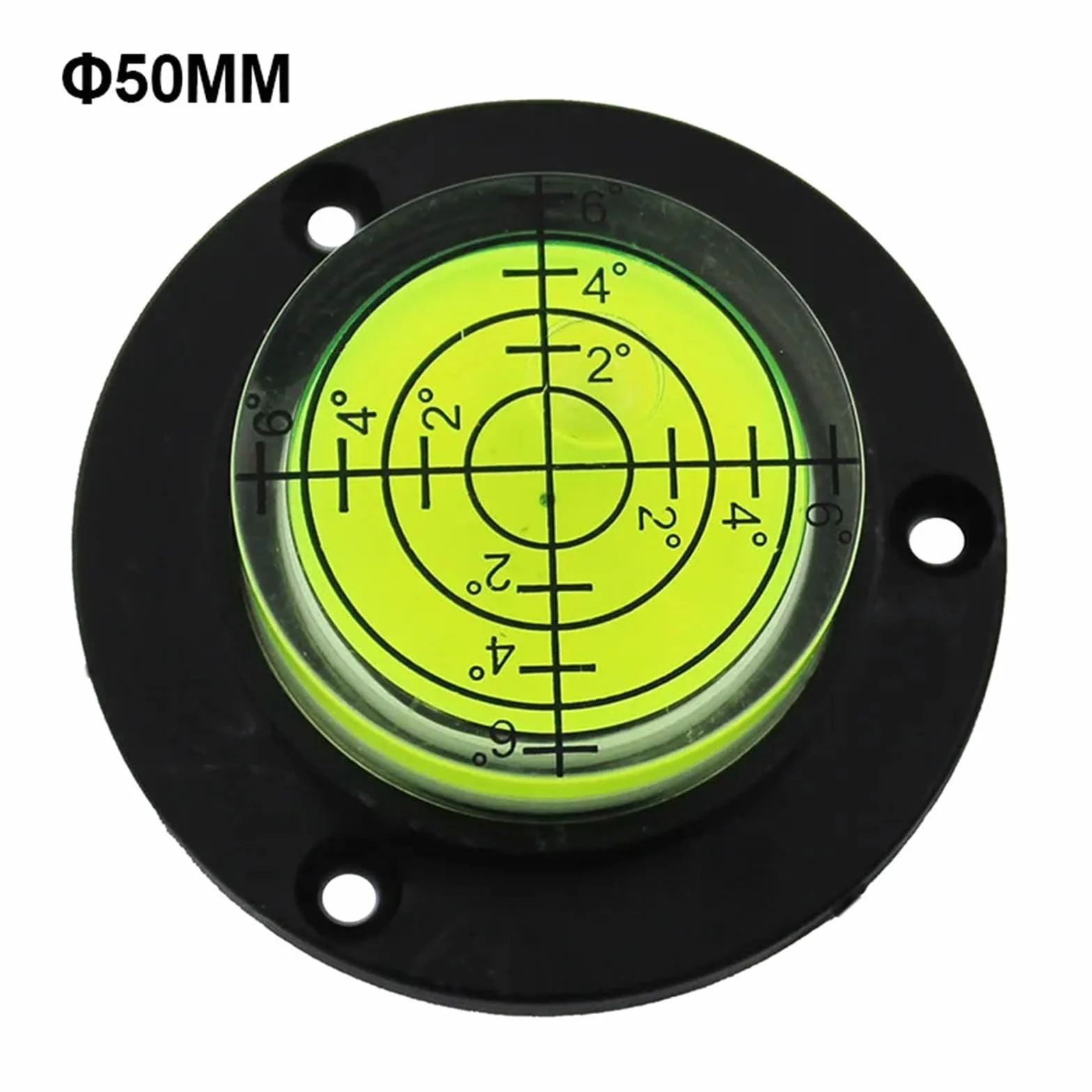Okrągły niwelator z otworami montażowymi, średnica 50 mm-100mm, 1 sztuka | 1 szt. okrągły poziomica z otworami montażowymi średnica 50 mm - 100 mm (podwozie - DIA-60 mm)