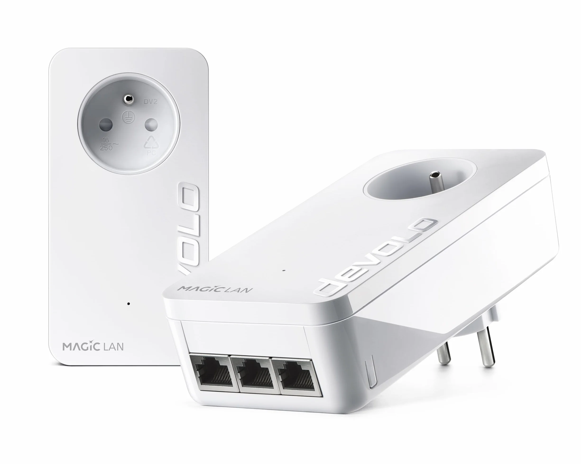 devolo Magic 2 LAN triple Starter Kit Powerline LAN 2400 Mbit/s 3x Gigabit LAN biały