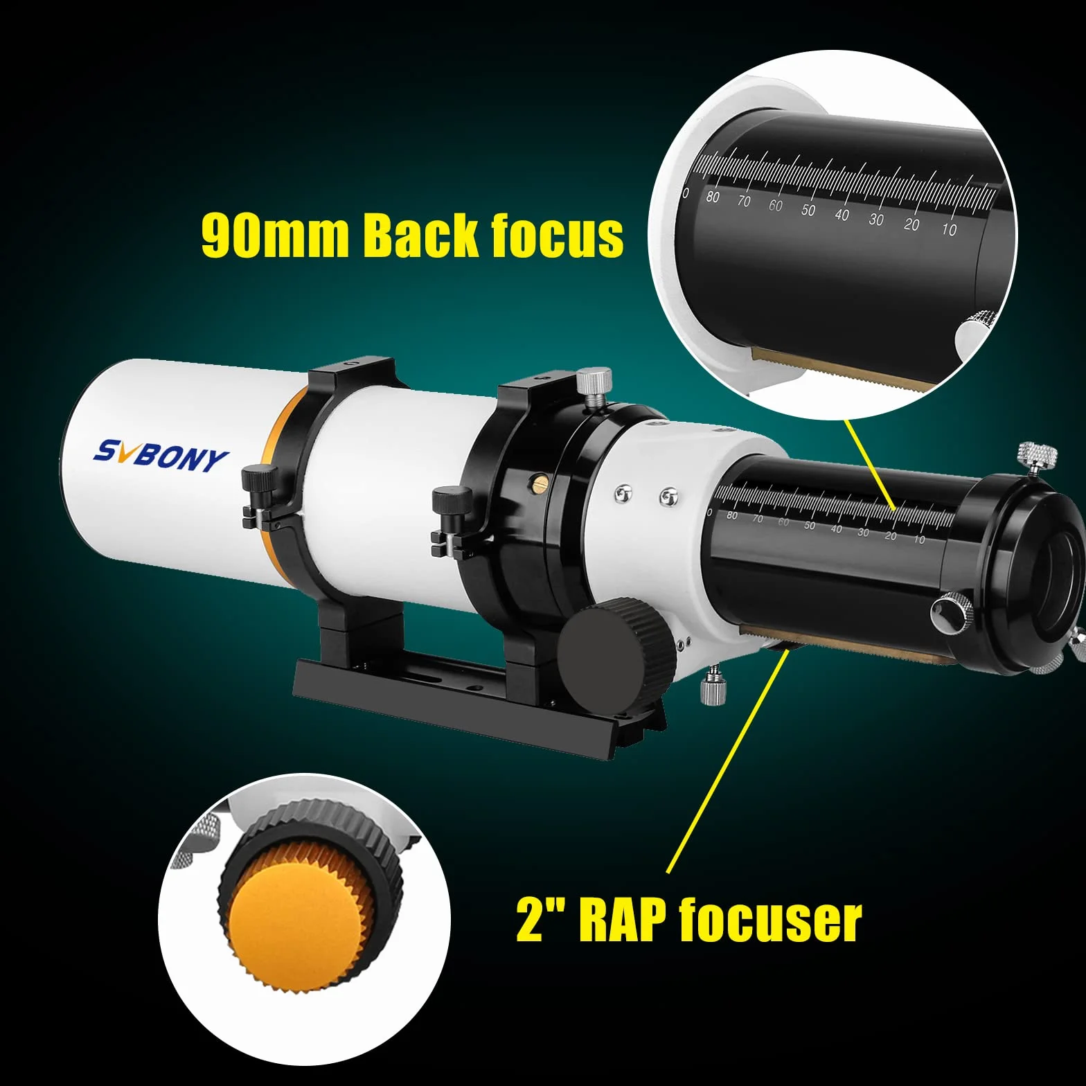 SVBONY SV503 teleskop 70ED F6 rurka optyczna niskiej dyspersji mikro-redukcja astrofotografia astronomia wizualna