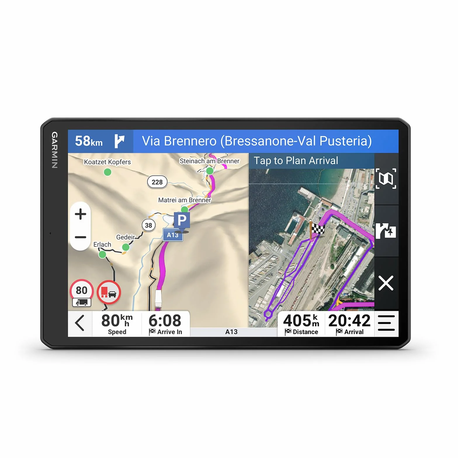 Garmin dēzl LGV1020 Nawigacja GPS 10" Mapy Europy
