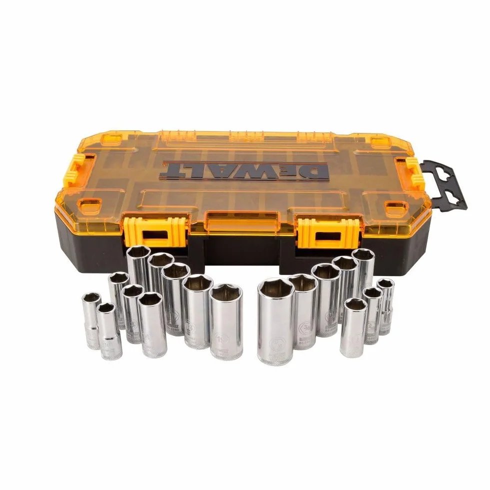 DEWALT DWMT73812 zestaw narzędzi z zestawem głębokich nasadek, napęd 3/8", 20 sztuk