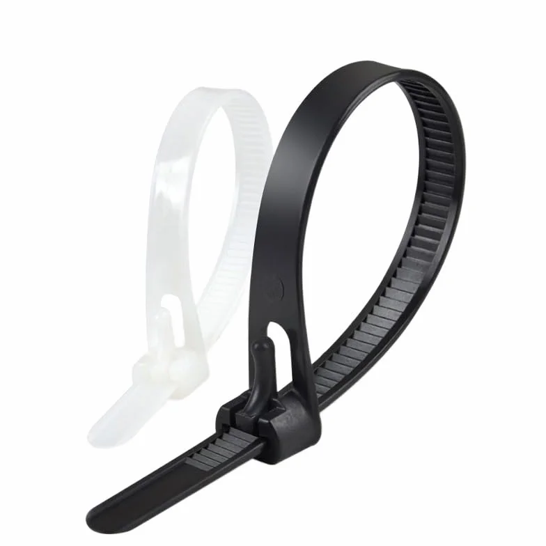 20 szt. plastikowych opasek zaciskowych do kabli 8 * 200-450, odpinany nylonowy pakiet(Black,5x200mm)