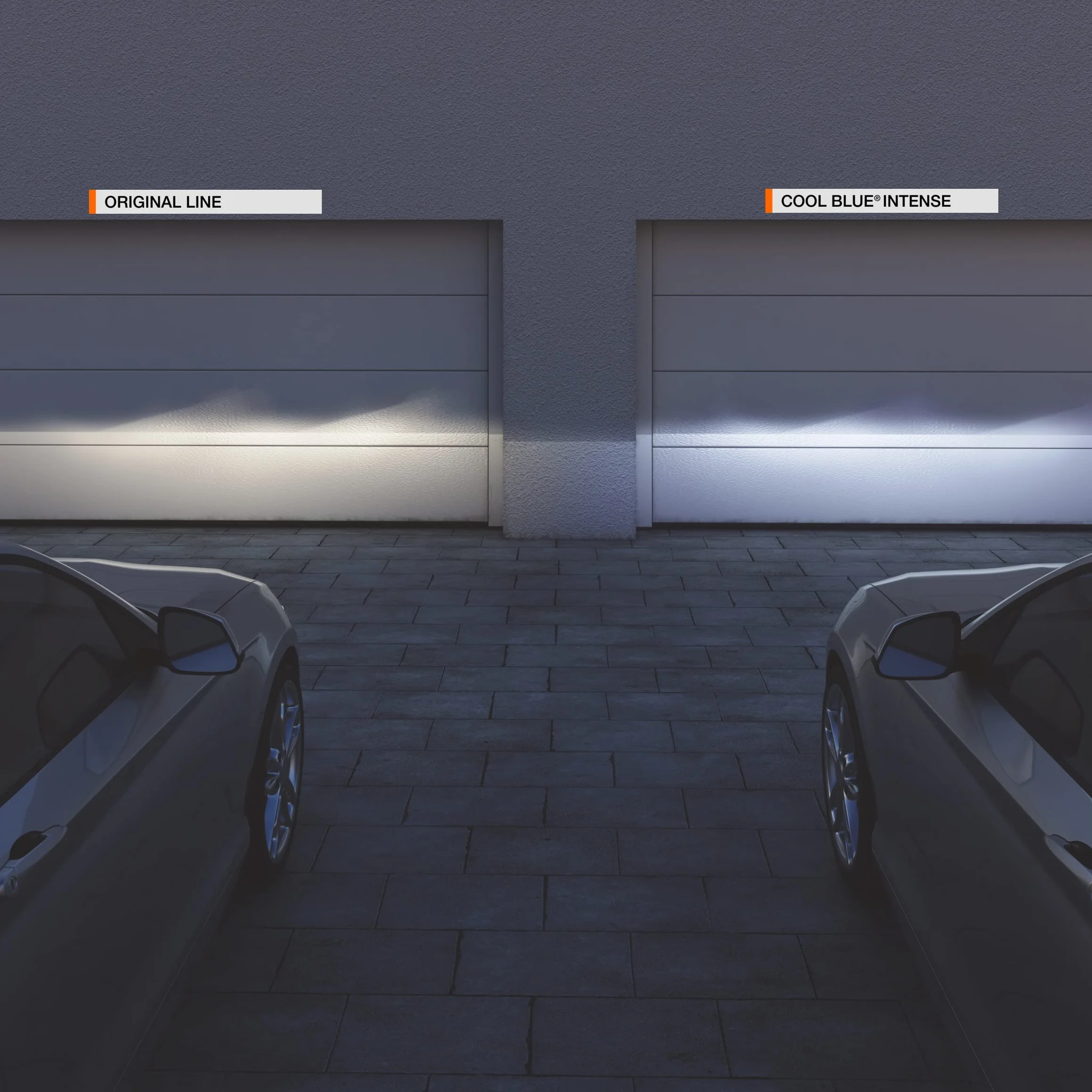 OSRAM COOL BLUE INTENSE H4, +100% jaśniejsze światło, do 5000K, żarówka halogenowa, wygląd LED, kartonowe pudełko (1 lampa)