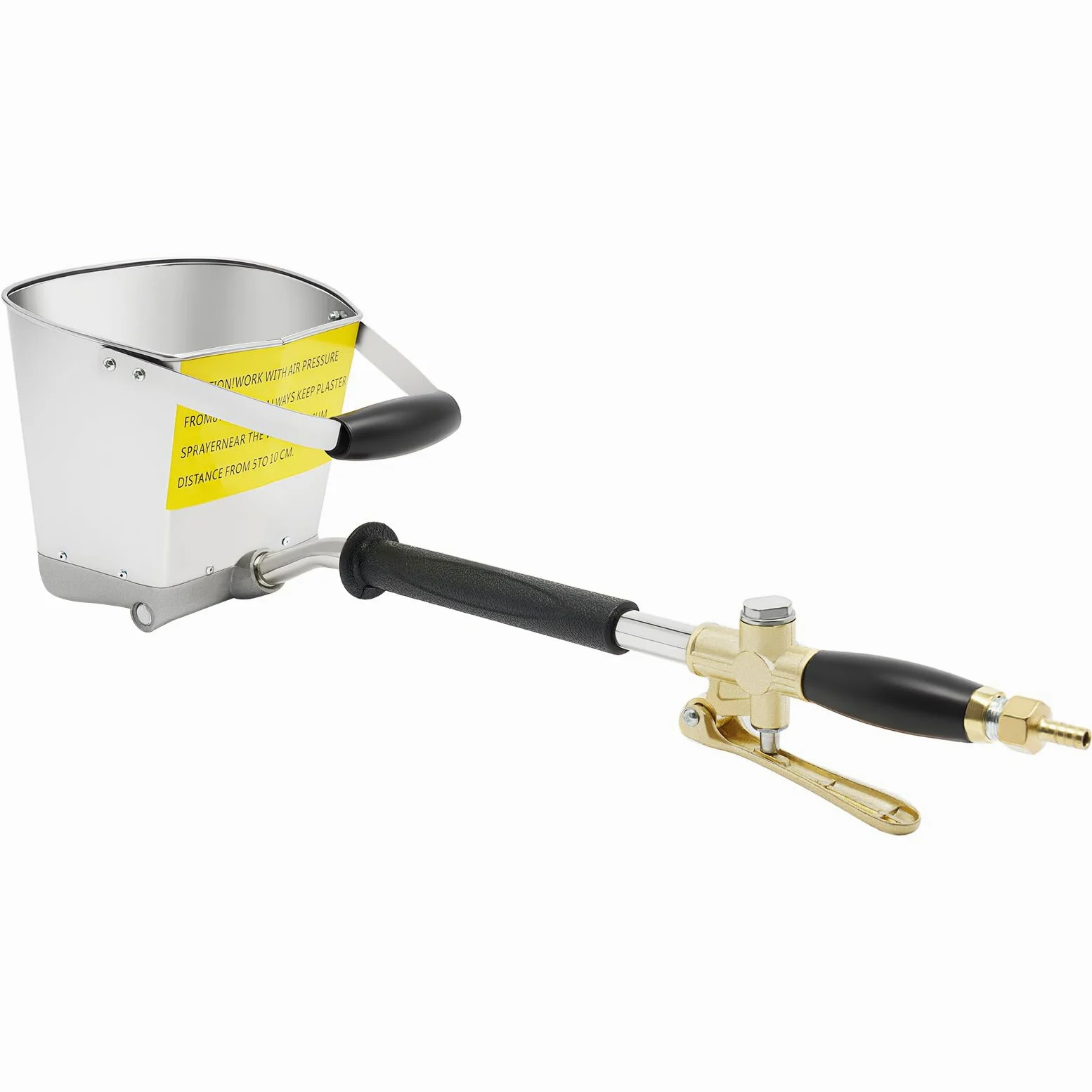 Pistolet natryskowy do tynku cementowego, 3,5 l, duży lejek, 4 dysze, ciśnienie 8 barów, do betonu, zaprawy, tynku, pistoletu natryskowego do kompresora, pneumatycznego pistoletu cementowego