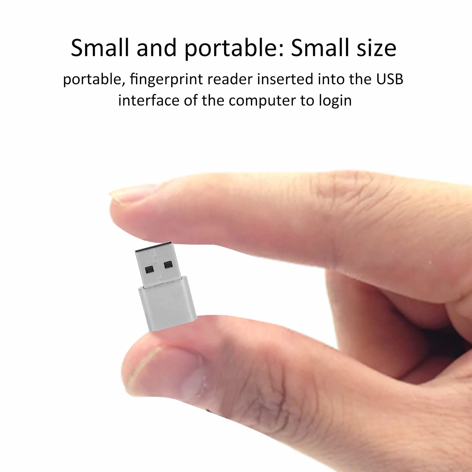 Czytnik Linii Papilarnych USB, Wykrywanie 360° w Zakresie 0,5S, Skaner Linii Papilarnych Hello, Czujnik Linii Papilarnych Wysoka Czułość Szybkie Dopasowanie Biometryczne dla Windows7 8 10 dla Laptopa