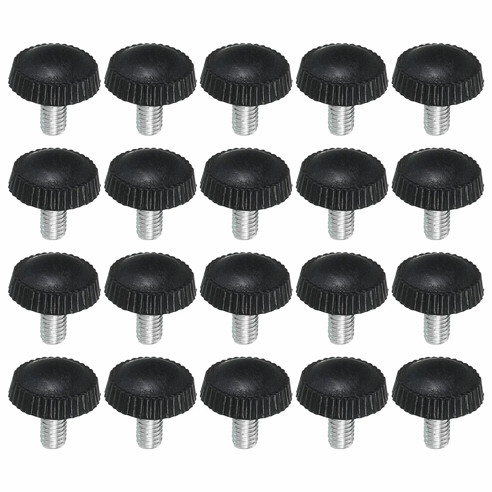 PATIKIL M4 x 8 mm uchwyt do lampy sufitowej, 20 opakowań, gwint zewnętrzny, okrągłe, zaciski, śruby, guziki, śruby, śruby ręczne, śruby montażowe, zamknięcia do oświetlenia, mebli, sprzętu, kolor