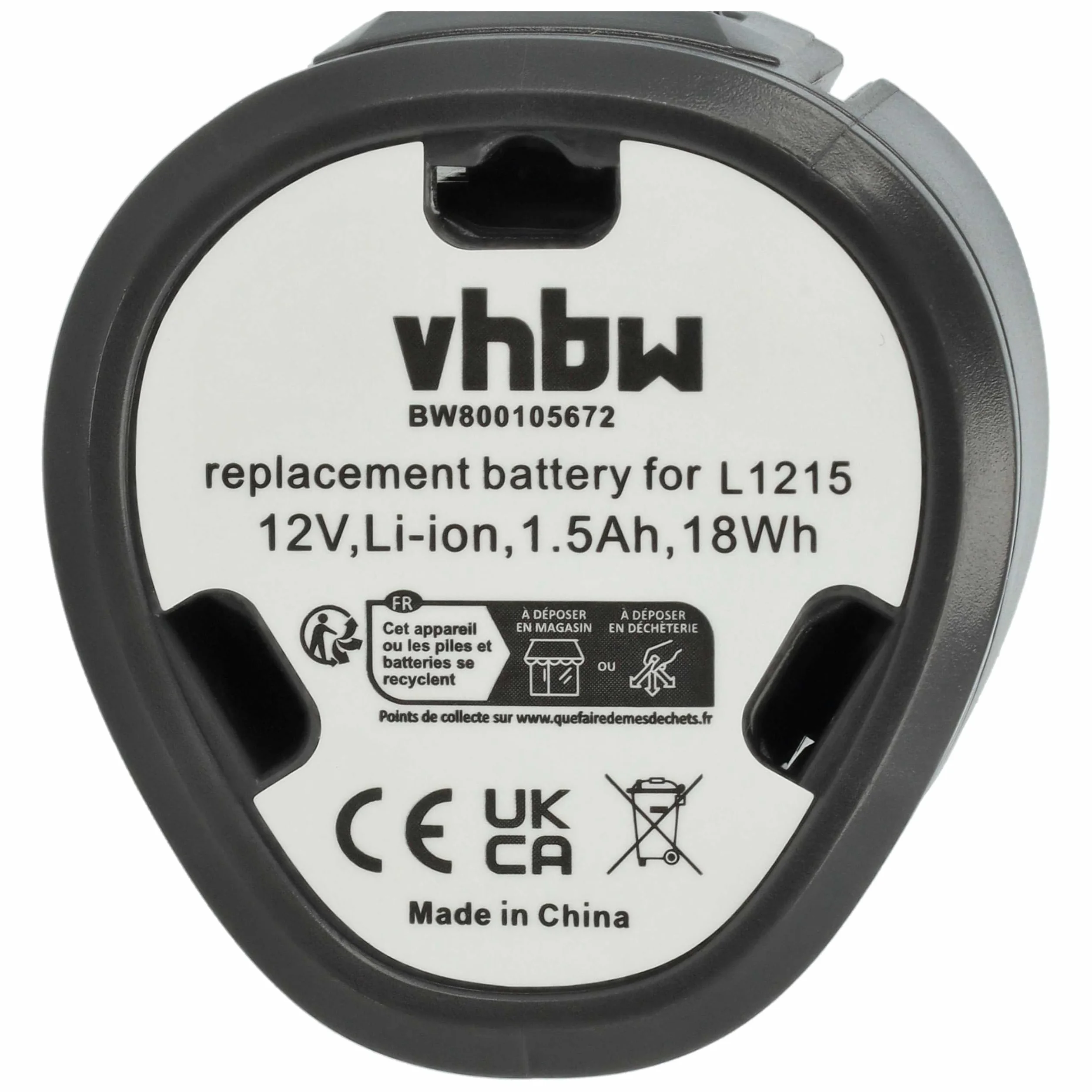 vhbw 1 x Bateria zamienna do AEG L1215 | L1215P, L1215R, L1220, L1230 do elektronarzędzi (1500 mAh, Li-ion, 12 V)