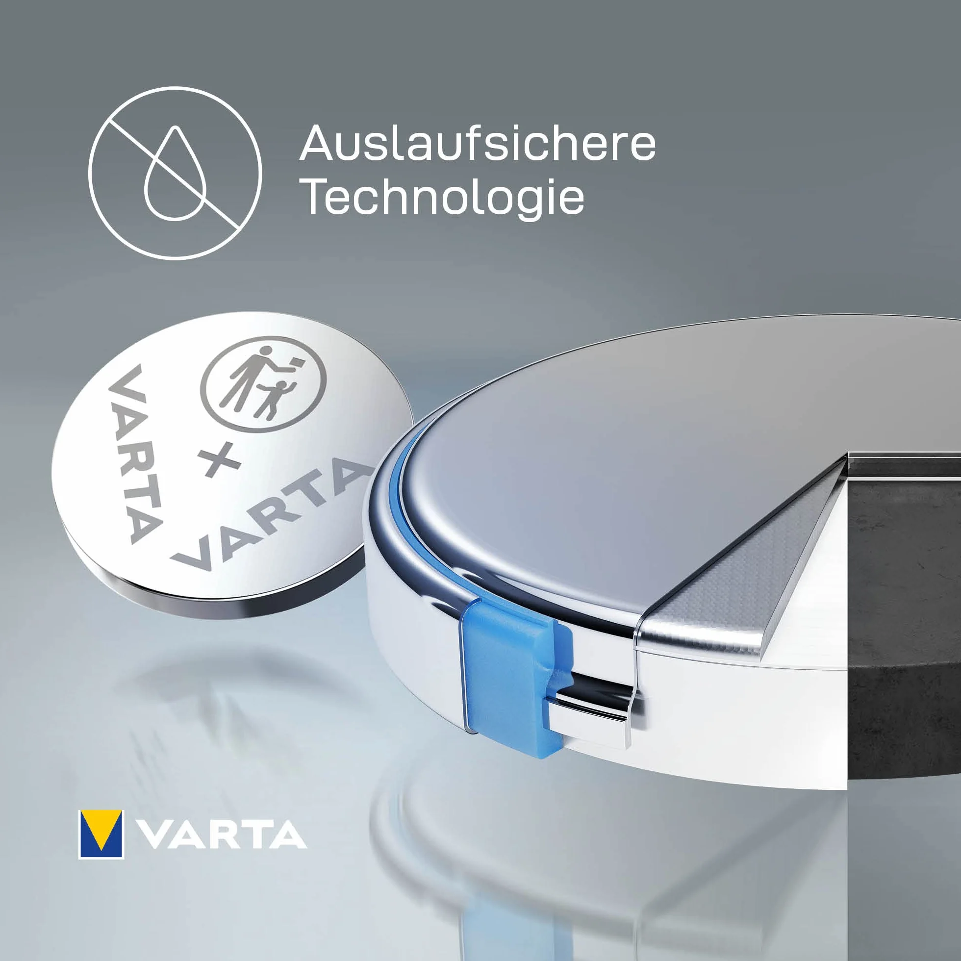 VARTA Baterie Guzikowe CR2032, opakowanie 5 szt., Power on Demand, Lithium Coin, 3V, opakowanie zabezpieczone przed dziećmi, do małych urządzeń elektronicznych - pilotów, wag