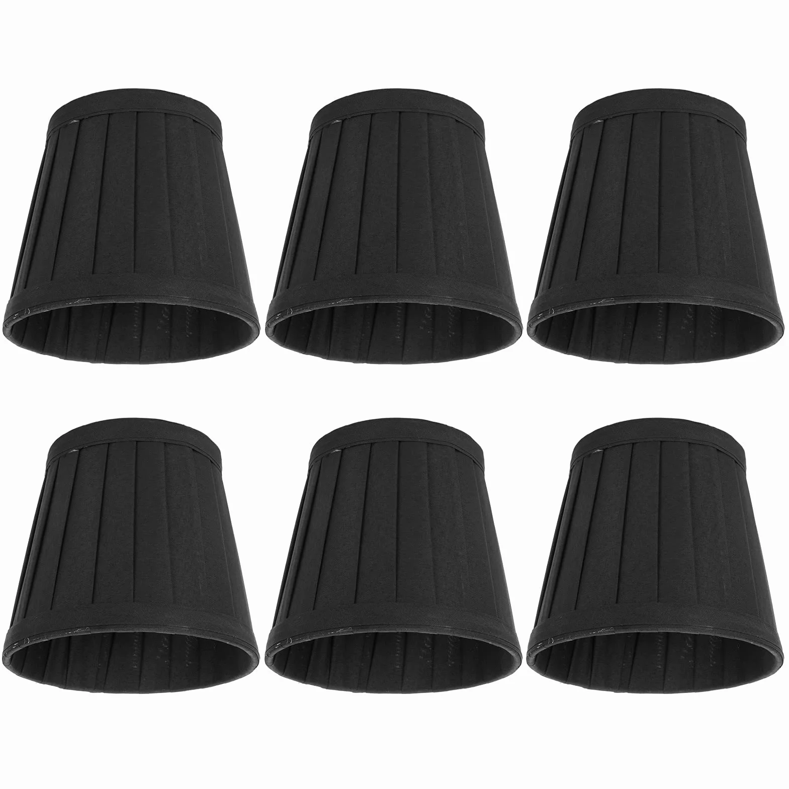Qcwwy Abażury do żyrandoli Mały Abażur do Lampy 6 szt. Domowy Nowoczesny Abażur z Klipsem E14 Mini Baryłkę Abażury Zamiennik żyrandola Podłoga Ściana Lampka Nocna Osłona