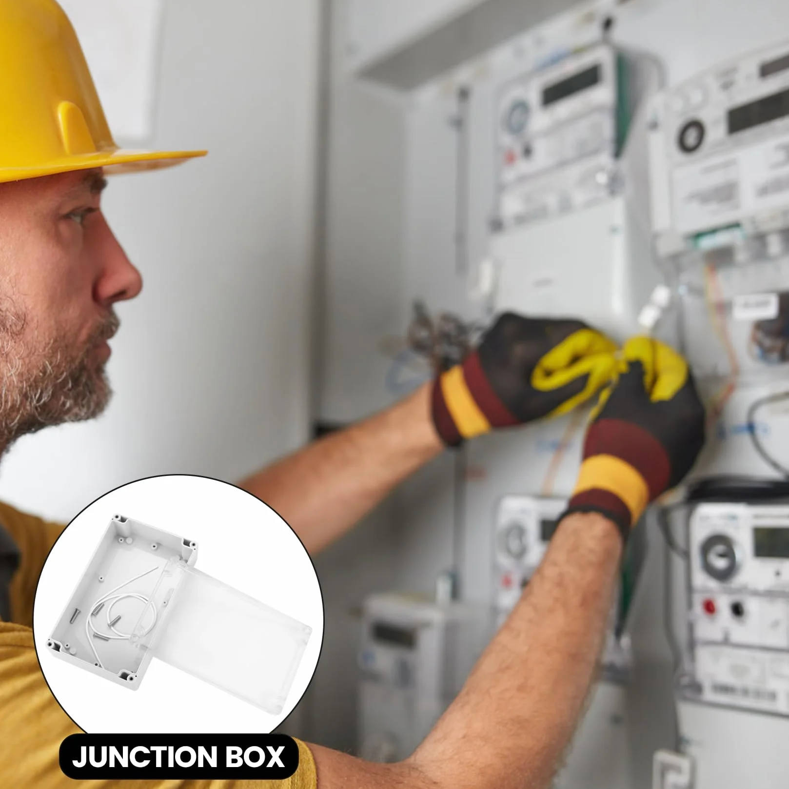 Obudowa Elektroniczna, Puszka Przyłączeniowa IP65 Wodoszczelna, Obudowa z Tworzywa Sztucznego z Przezroczystą Pokrywą, Puszka Instalacyjna Odporna na Warunki Atmosferyczne (200 x 120 x 56 mm)