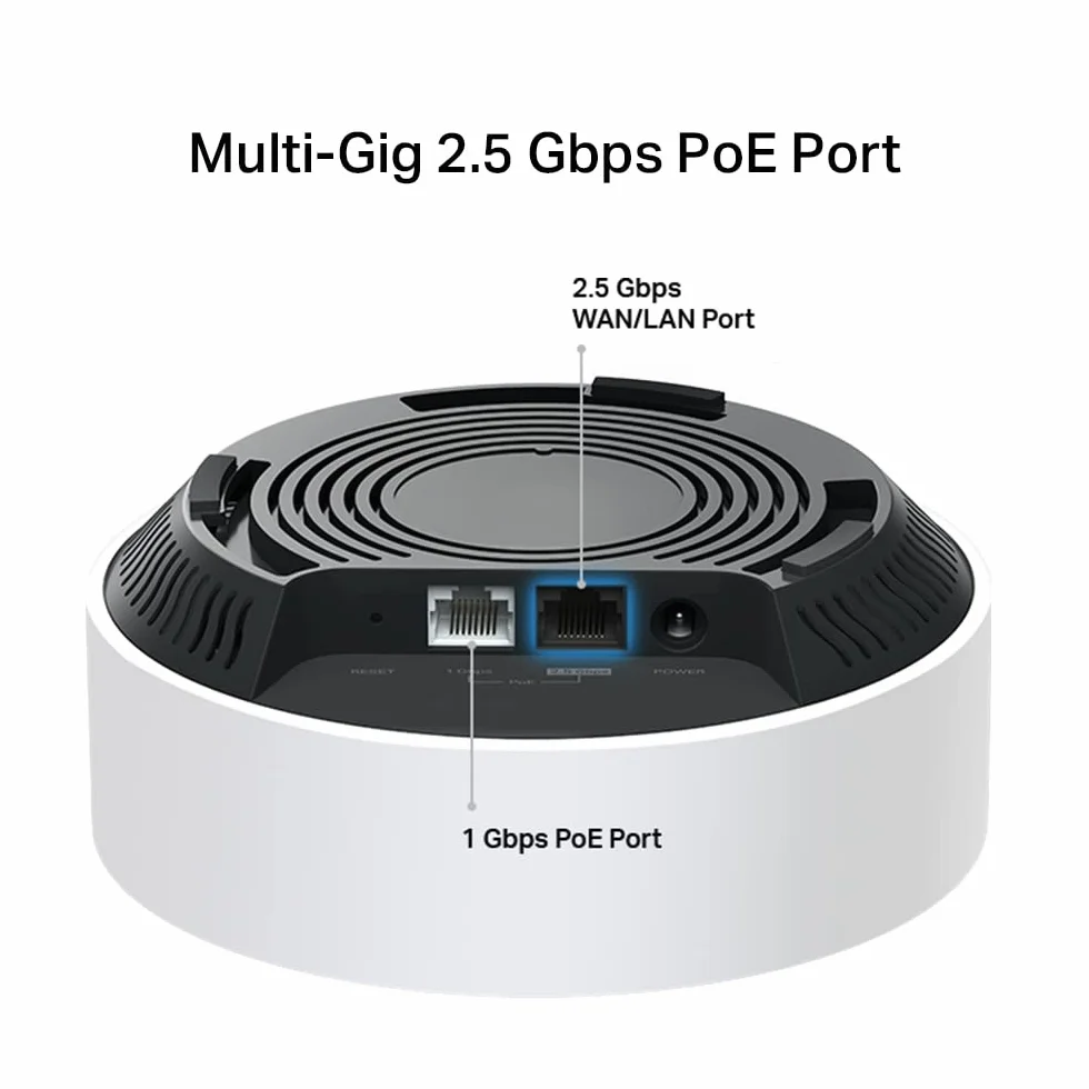 TP-Link Deco X50-PoE (3-pack), System Mesh WiFi 6 AX3000, 2x Port 2.5 Gbps, PoE i Zasilanie Alternatywne, OFDMA i MU-MIMO, AI-Driven Mesh, HomeShield, Obsługa do 150 urządzeń, Kolor: Biały