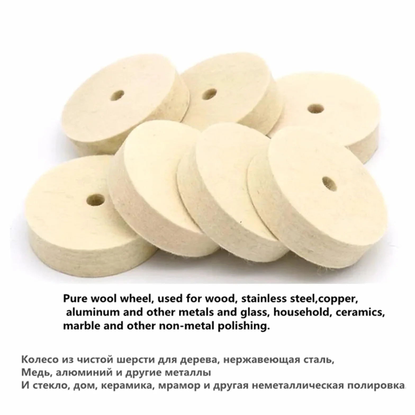 Polerująca tarcza szlifierki stołowej, 3-calowa tarcza szlifierska 75 mm l, polerska, filcowa wełniana podkładka, ścierna, szlifierka, narzędzia, akcesoria do maszyn polerujących(6pcs)