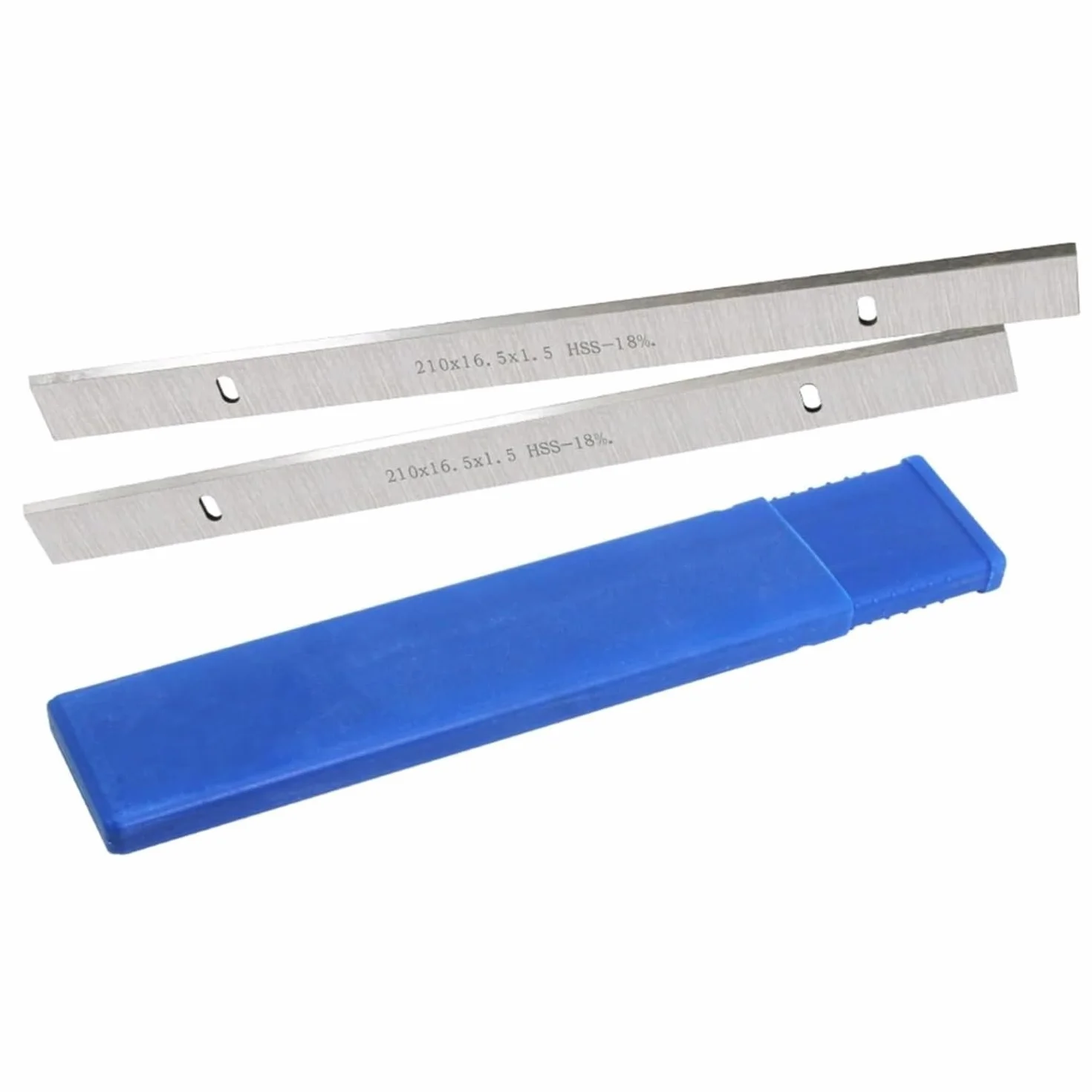 1 Para ostrzy do strugarki grubościowej 210mm HSS 210x16.5x1.5mm Noże do frezarki Scheppach Einhell Erbauer Akcesoria do narzędzi do obróbki drewna (Rozmiar: 210mm)