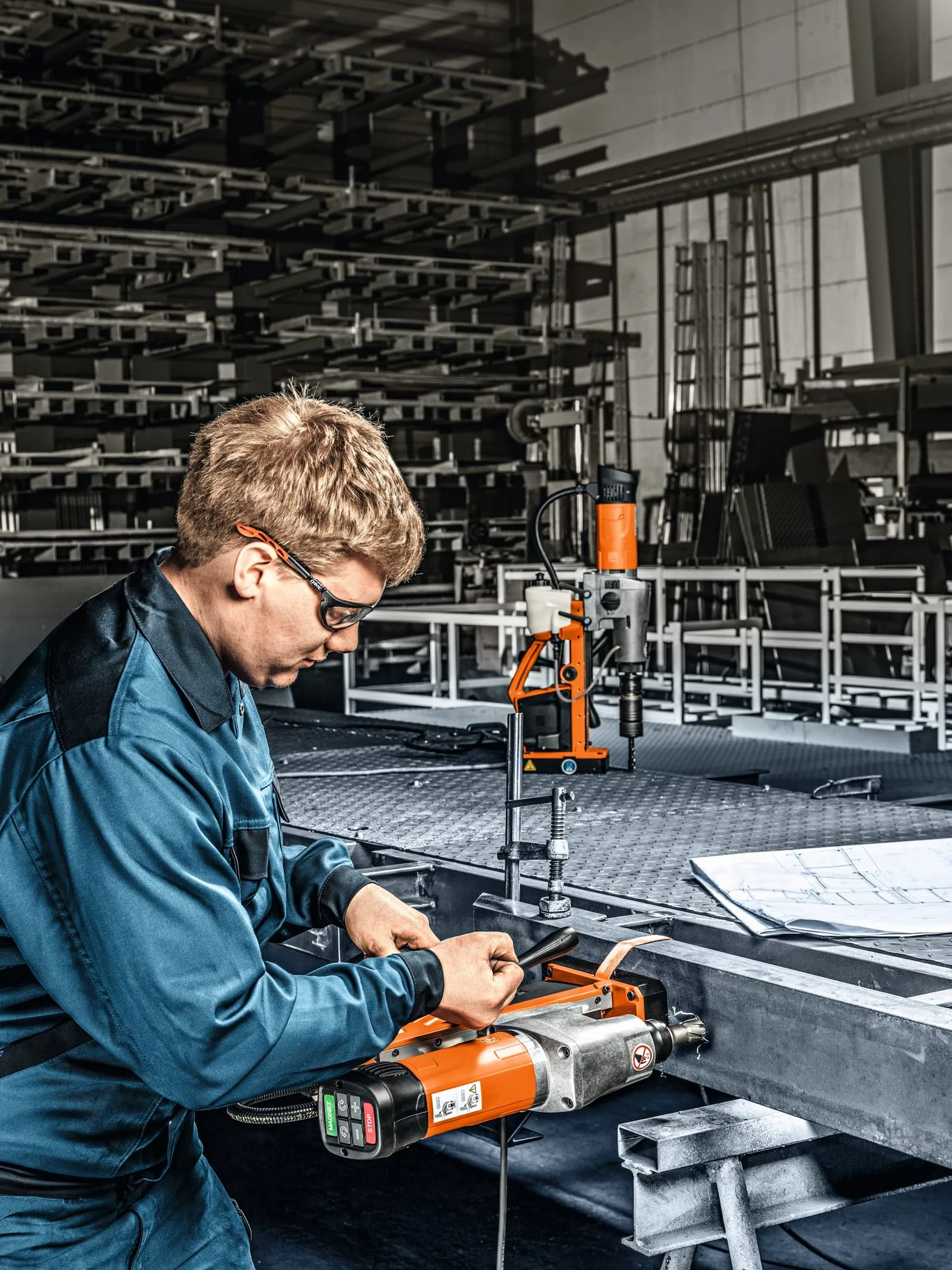 FEIN Zestaw akcesoriów Best of wiertło rdzeniowe 3/4 w Weldon HM – 6 wierteł rdzeniowych Ø 12, 14, 16, 18, 20 i 22 mm (głębokość cięcia 35 mm) oraz 2 trzpienie centrujące (100 mm) w walizce z tworzywa