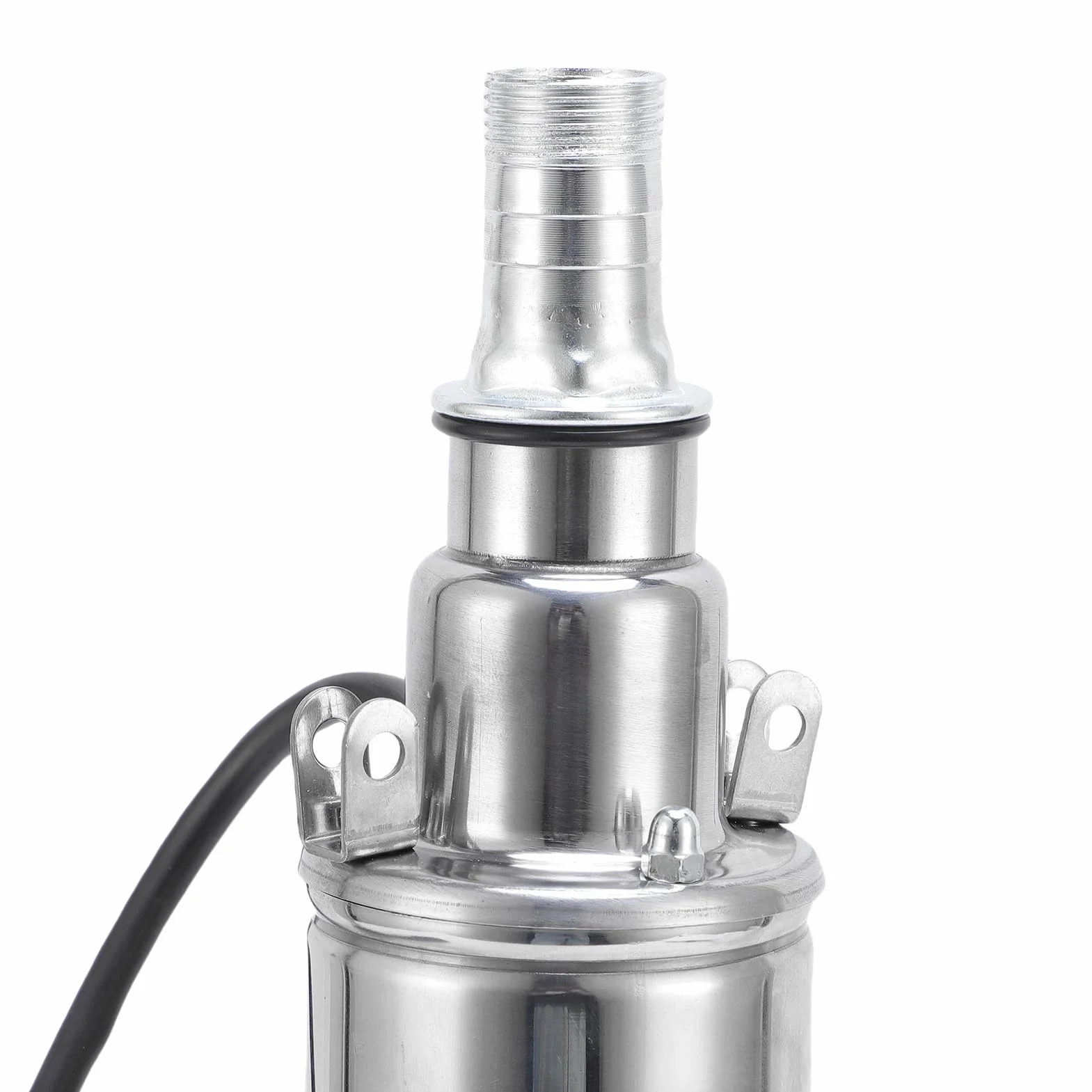FTVOGUE Słoneczna Zatapialna Pompa Wodna Pompa Głębinowa ze Stali Nierdzewnej 340 W 25 Mm Wylot 60 M Głowica 1,5 M3h do Kształtowania Krajobrazu Nawadnianie Ogrodu Transfer Wody W Gospodarstwie
