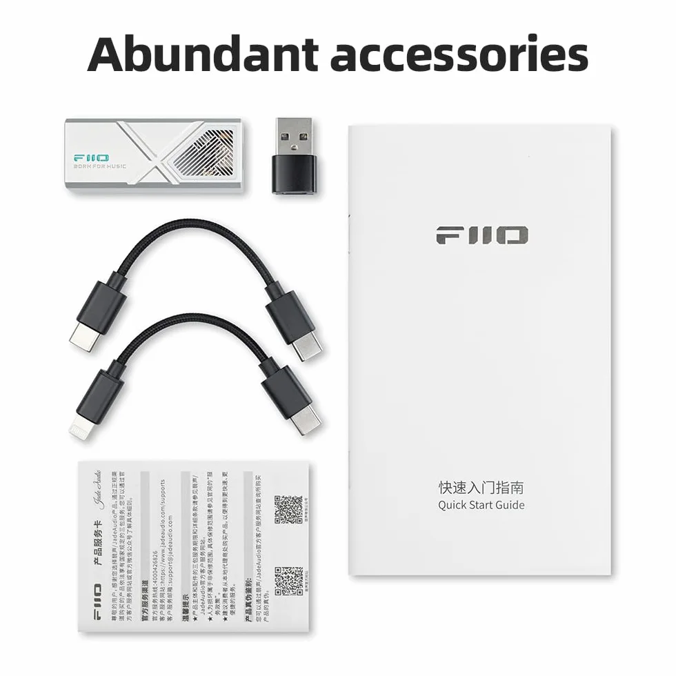 FiiO KA13 przenośny wzmacniacz DAC 3,5mm 4,4mm srebrny