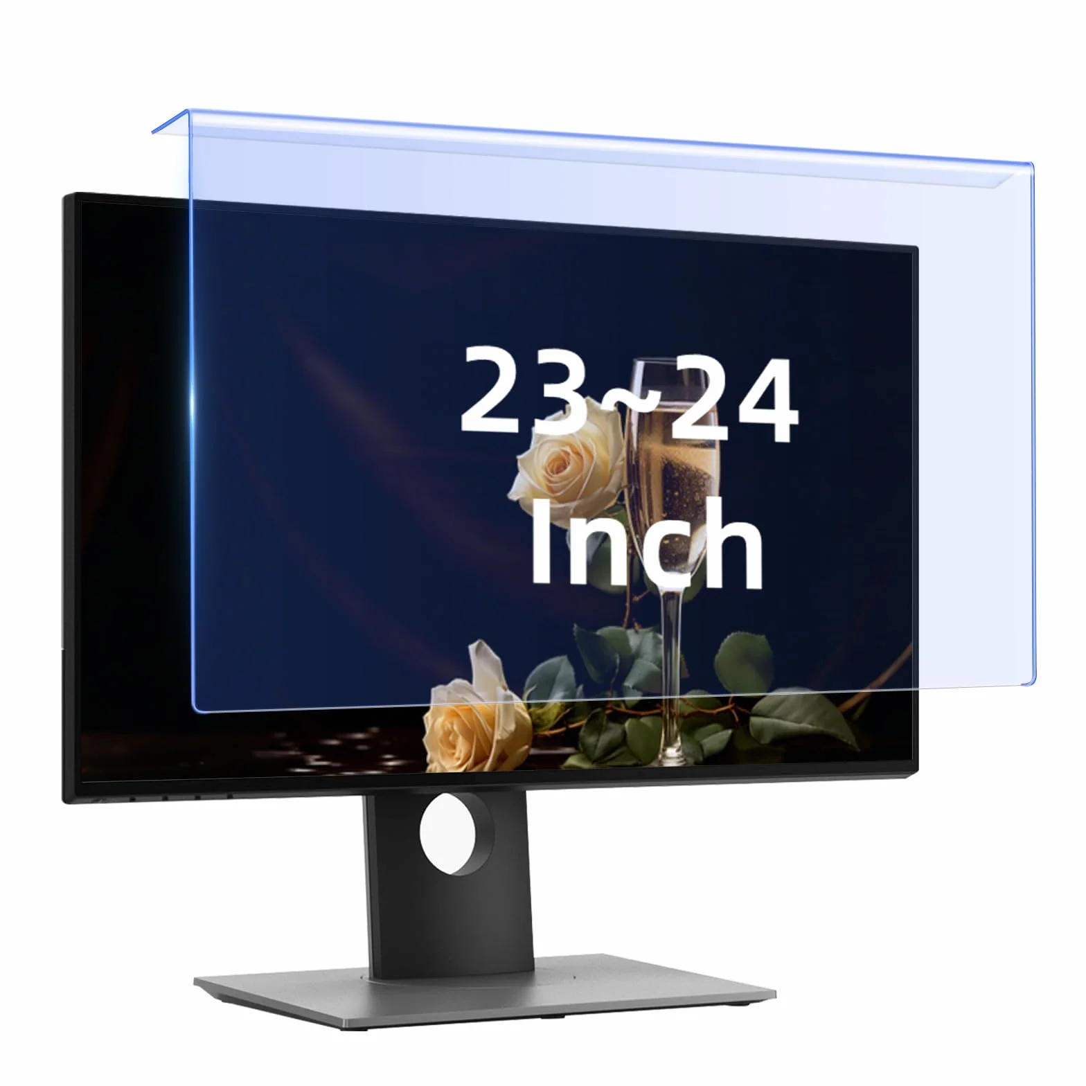 23-24 cale, zdejmowany filtr premium zapobiegający powstawaniu niebieskiego światła, ochrona wyświetlacza do komputera i komputera stacjonarnego, ochrona wyświetlacza do komputera i komputera