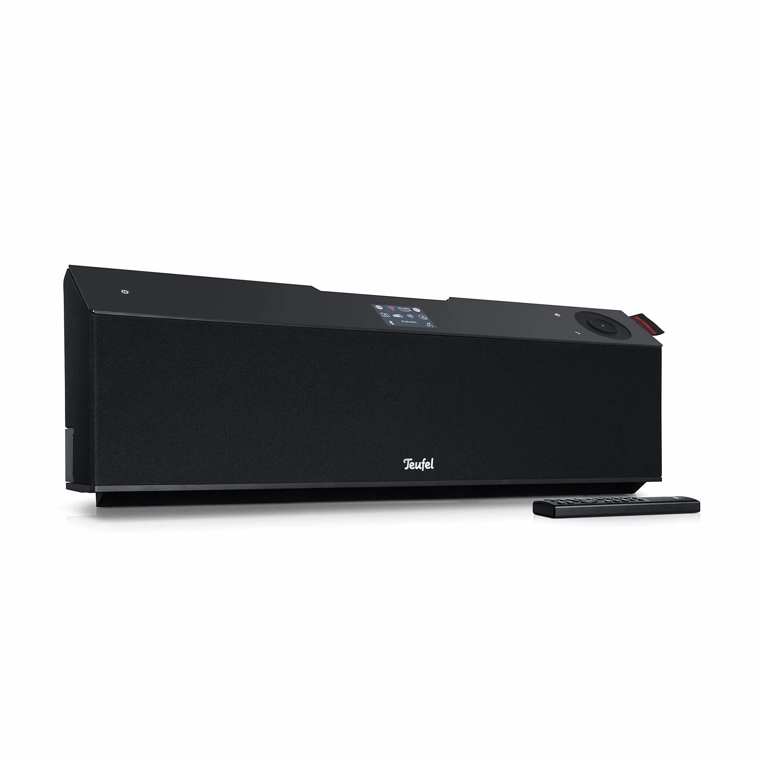 Teufel MUSICSTATION - Radio Internetowe CD z Bluetooth, DAB+ i FM, Strumieniowe Przesyłanie Muzyki, Dźwięk HiFi, Budzik, Wi-Fi, Bass Reflex - Czarny