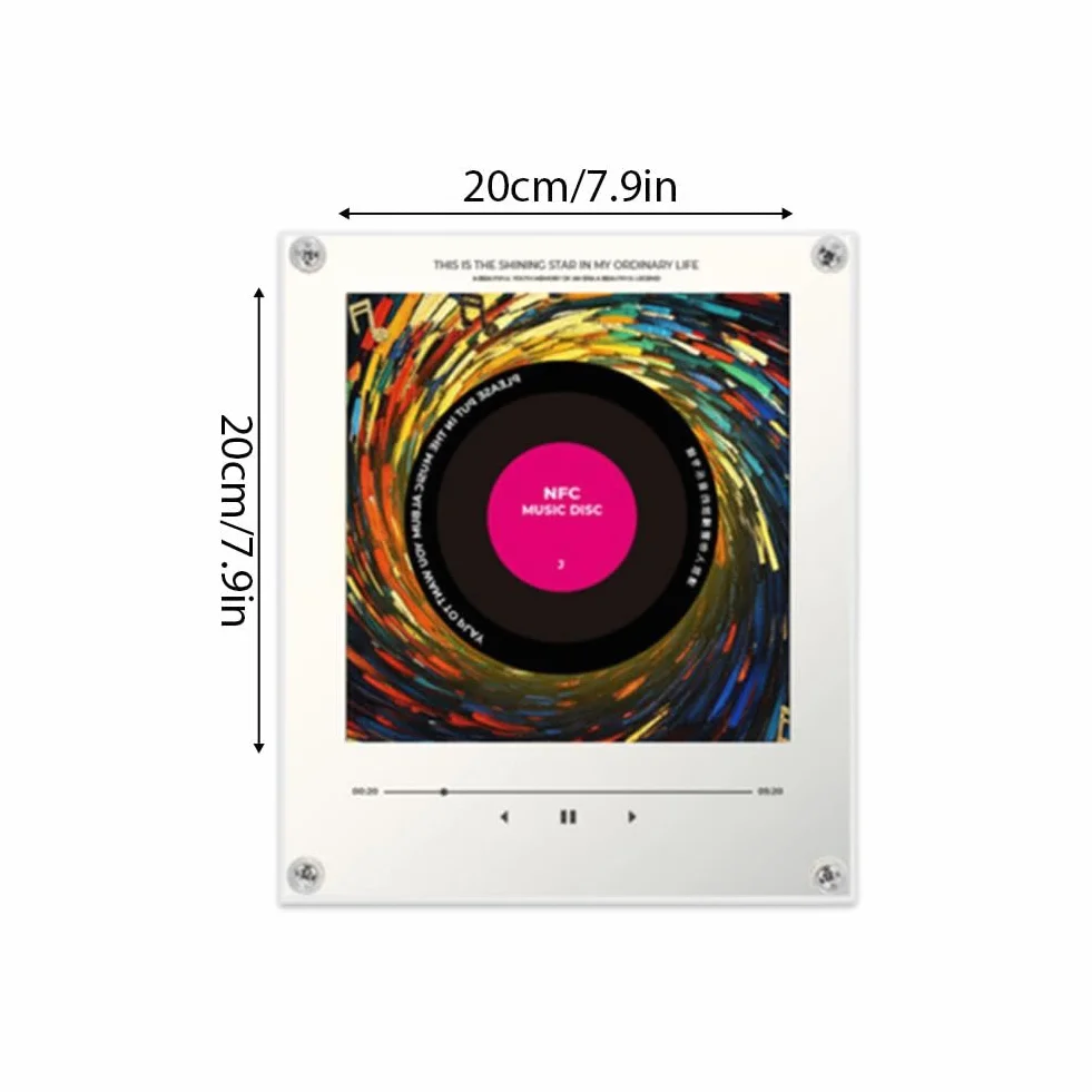 Przenośny odtwarzacz muzyczny z LED, 128 MB, 9 płyt NFC