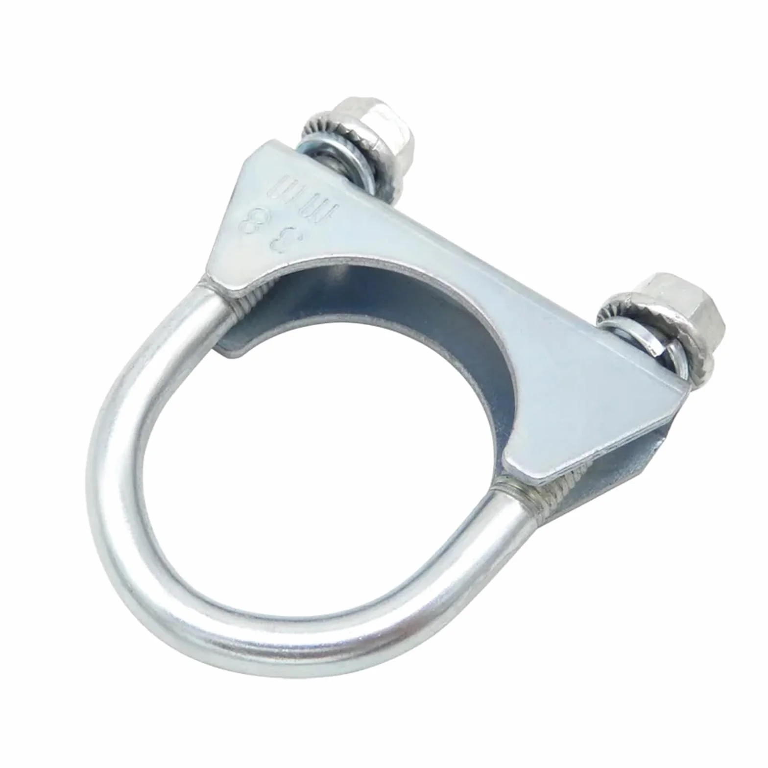 1 szt. Zacisk rury wydechowej 38-128Mm | Zacisk obręczowy w kształcie litery U. Stałe gardło pod opaską kołnierzową do naprawy rur(60mm)