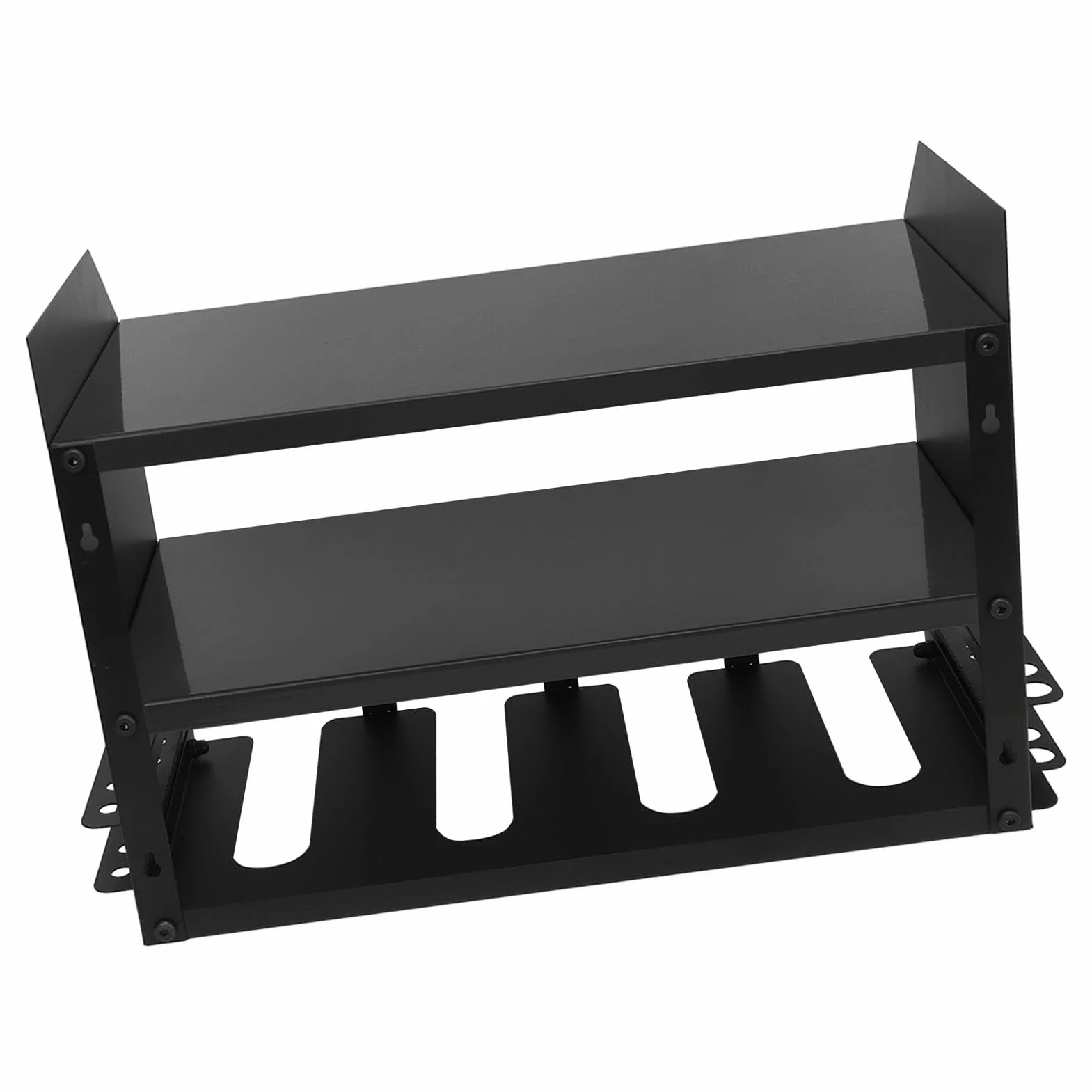 Generic Stojak do Przechowywania Elektronarzędzi Montowany na ścianie Organizer na Elektronarzędzia Kompaktowy, z 4 Miejscami do Przechowywania (BLACK)
