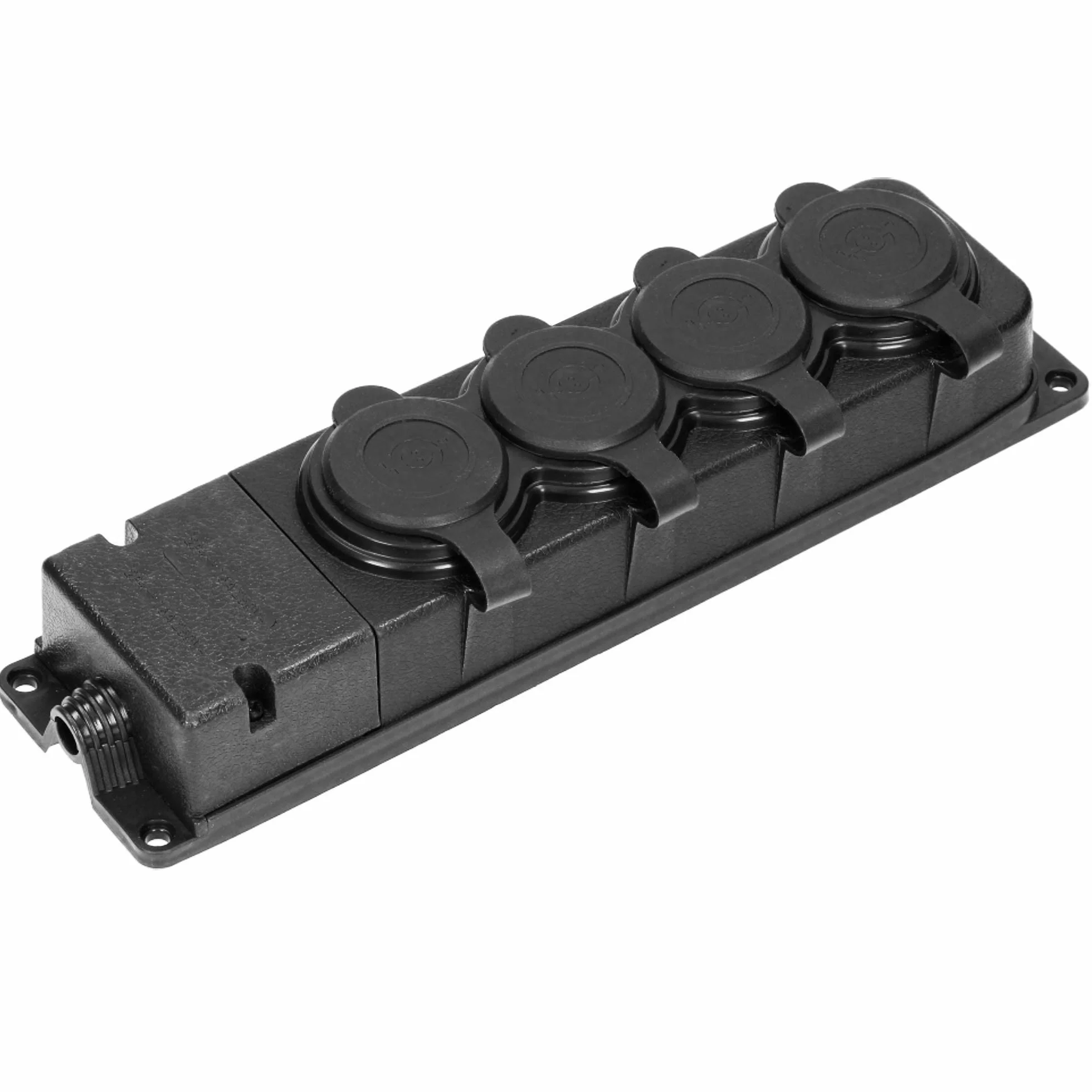 Wtyczka warsztatowa Schuko IP44 230V 16A 4 gniazda wodoodporna