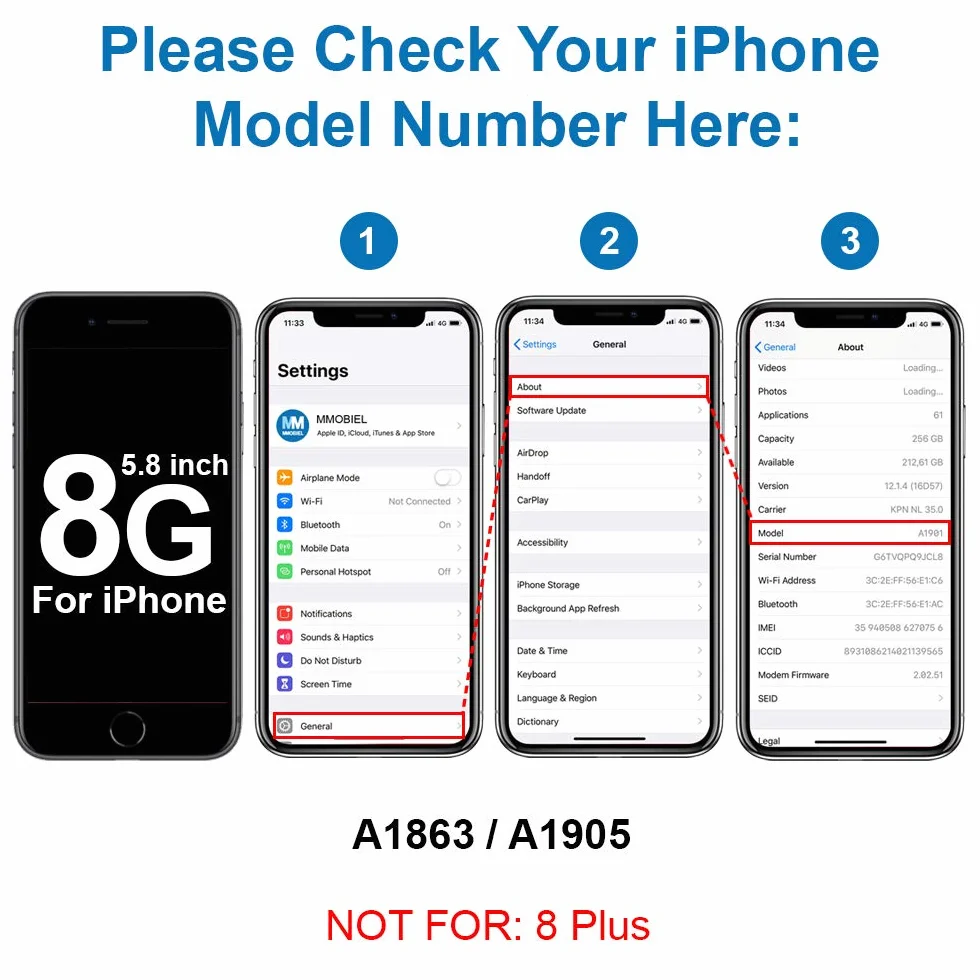 MMOBIEL Uchwyt karty SIM iPhone SE 2022 SE 2020 8 Serie