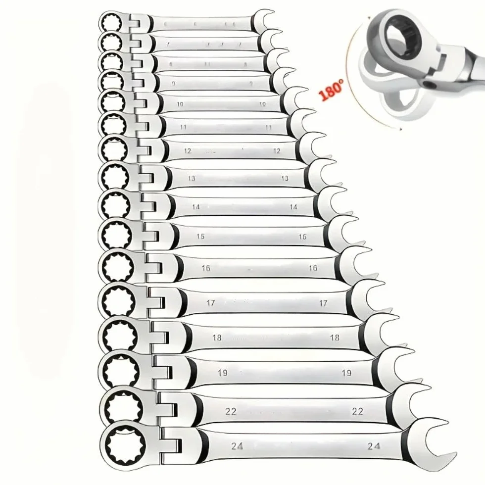Telescopic Ratchet 1 szt. Zestaw kluczy grzechotkowych z 72 zębami, regulowany moment obrotowy do użytku w samochodach i ciężkich warunkach Klucze dynamometryczne(22mm)
