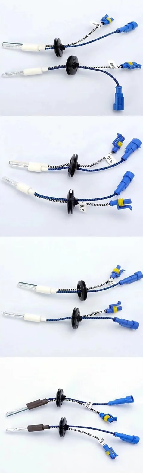 Żarówki samochodowe AC 12v 55w, S15, S18, D10, S21, 10 mm, 18 mm, 15 mm, 21 mm, 2 szt. (8000 K, biały niebieski, S15)