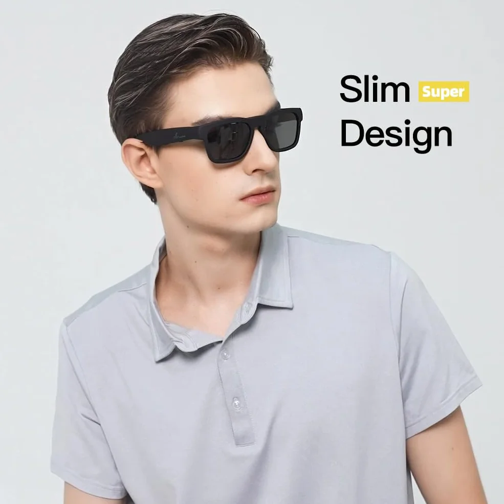OhO sunshine Water Resistant Audio Sunglasses,Fashionable Bluetooth Sunglasses to Listen Music and Make Phone Calls,UV400 Polarized Lens
