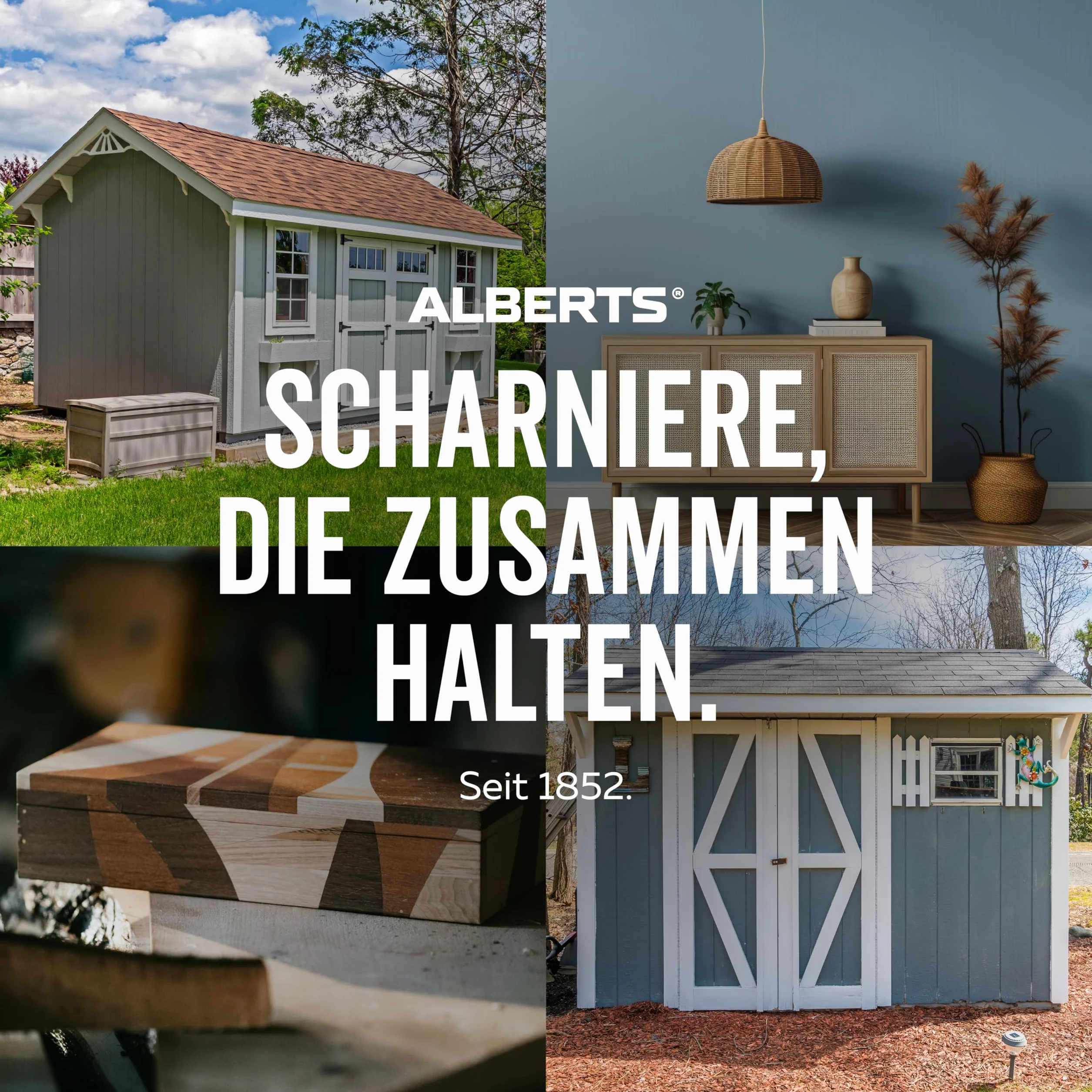 GAH-Alberts Zawiasy 361266 | kwadratowe | stal szlachetna | 60 x 60 mm | zestaw 20 sztuk