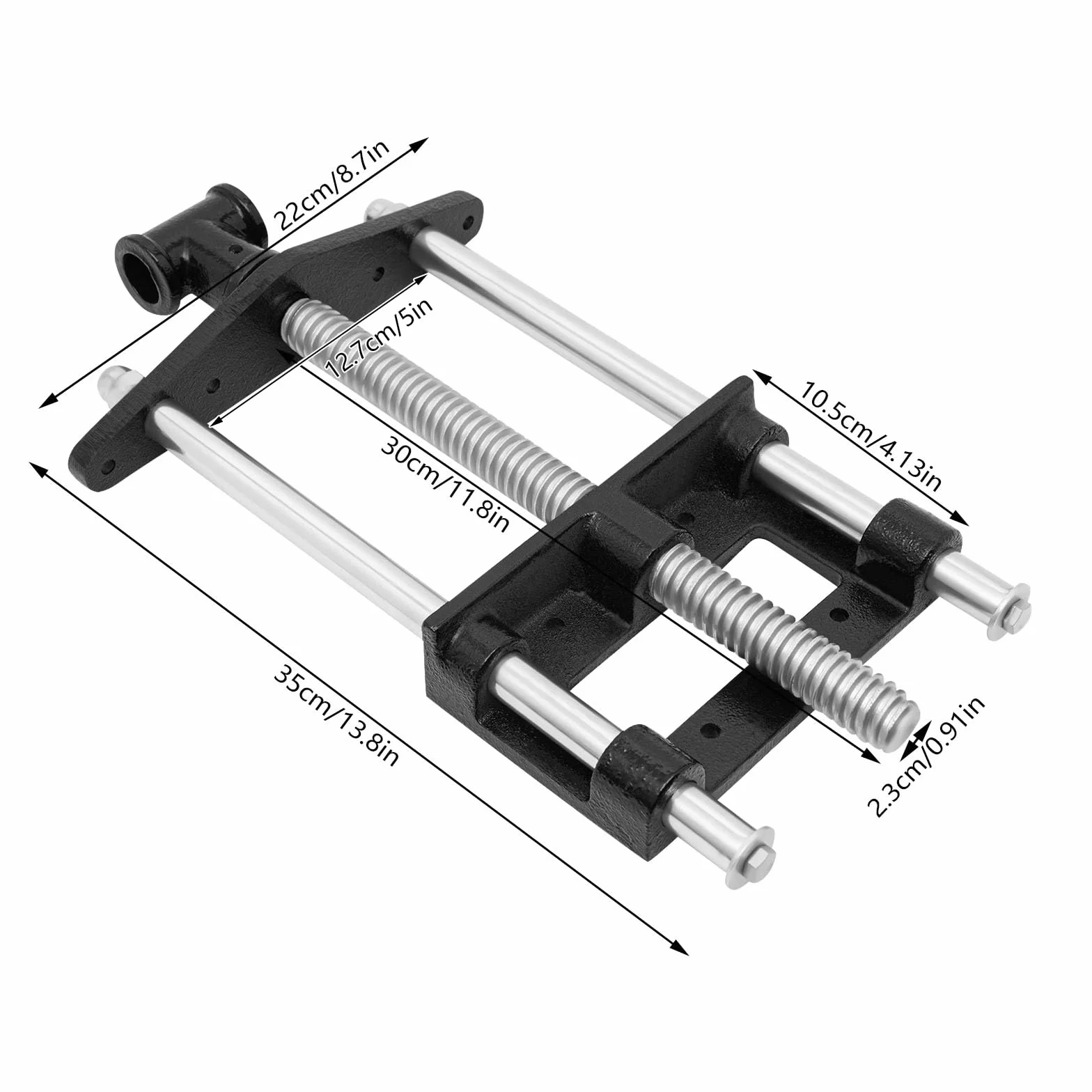 Imadło do drewna, do obróbki drewna, imadło stołowe, zacisk stołowy Heavy Duty, imadło metalowe, do ławki strugającej, do obróbki drewna