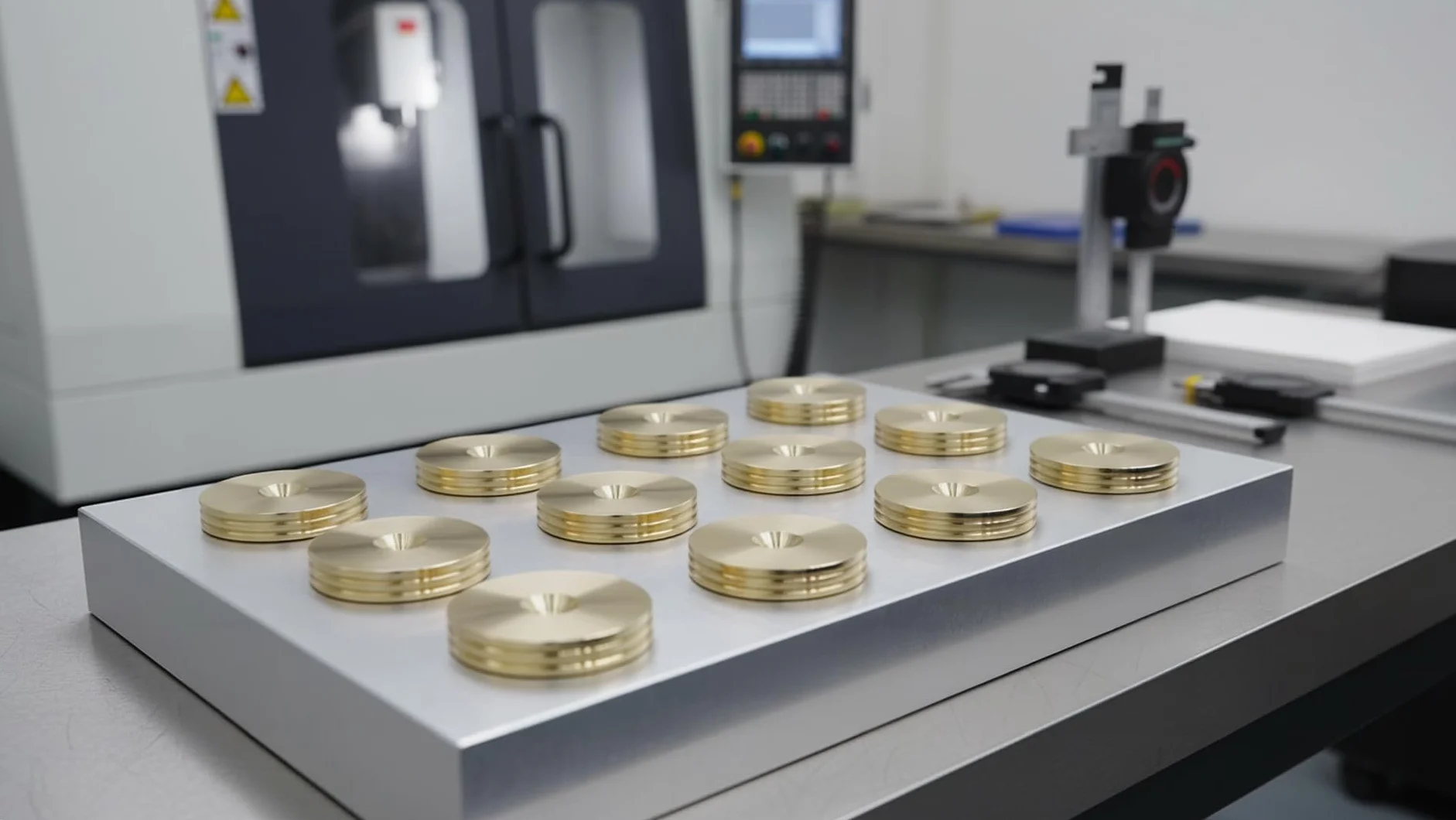 Podkładki tłumiące wibracje głośnika 20 mm mosiądz do stojaka Hi-Fi 8 szt.
