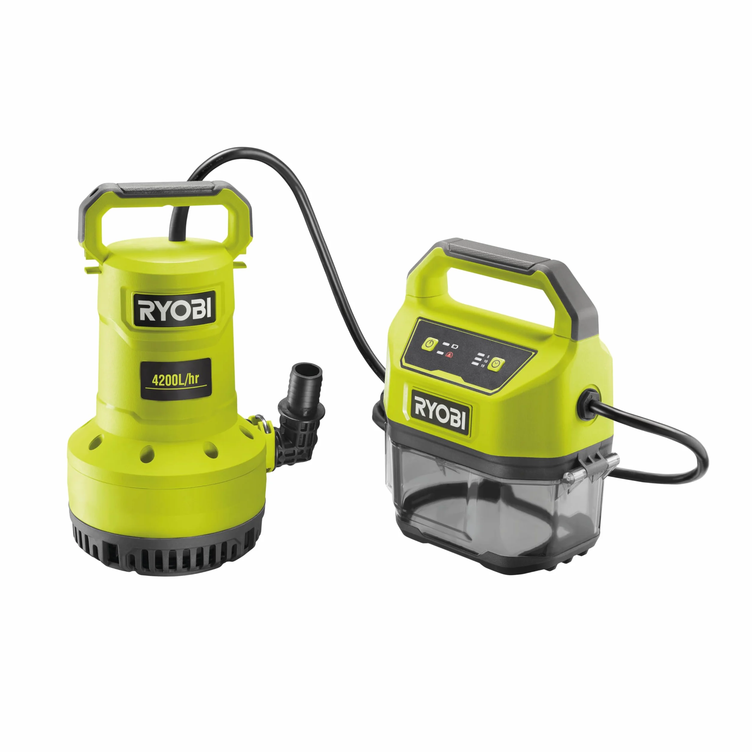 Ryobi RY18SPA-0 18V ONE+ akumulatorowa pompa zanurzeniowa (gołe narzędzie) zielona