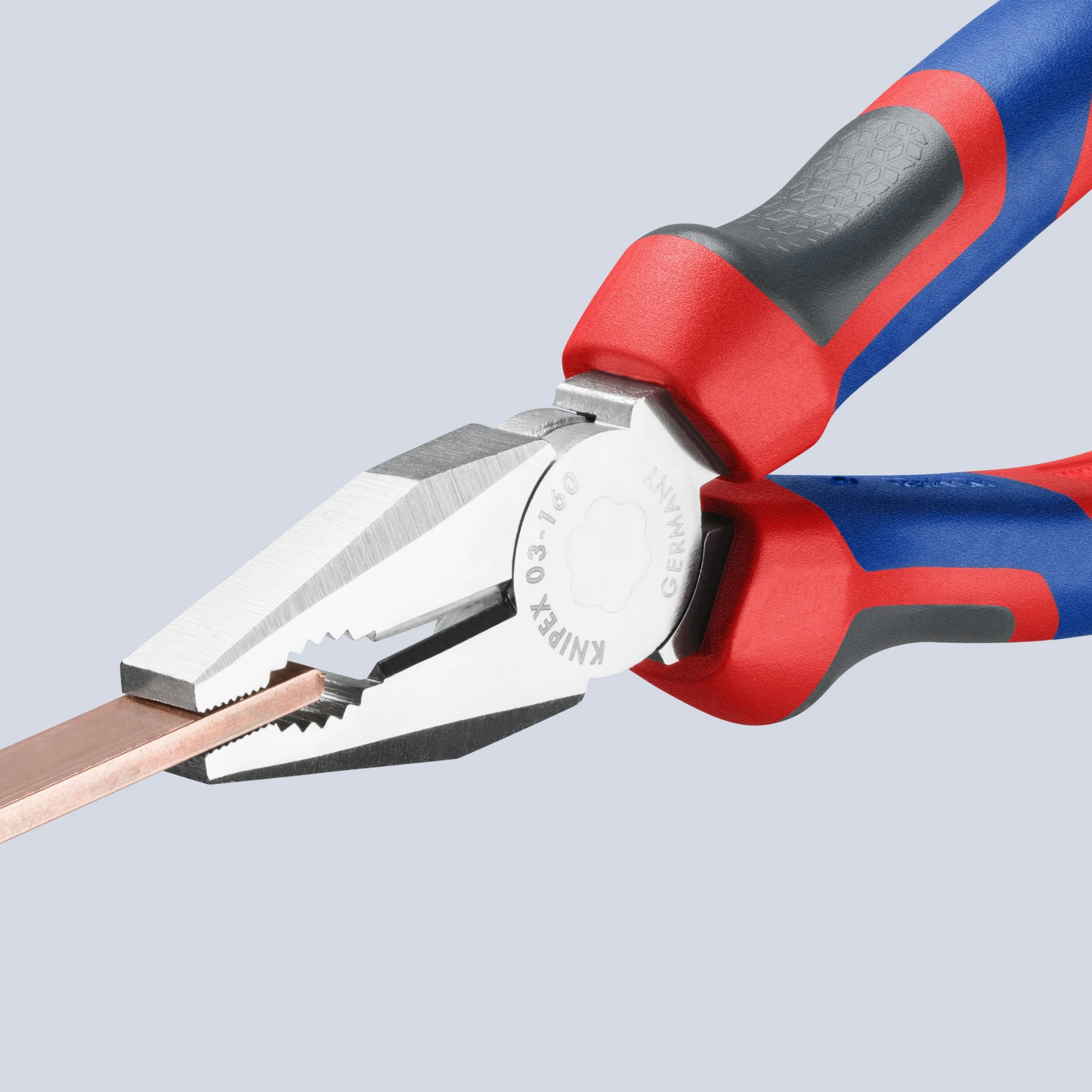 KNIPEX Szczypce uniwersalne chromowany z rękojeściami Comfort 160 mm, 03 05 160